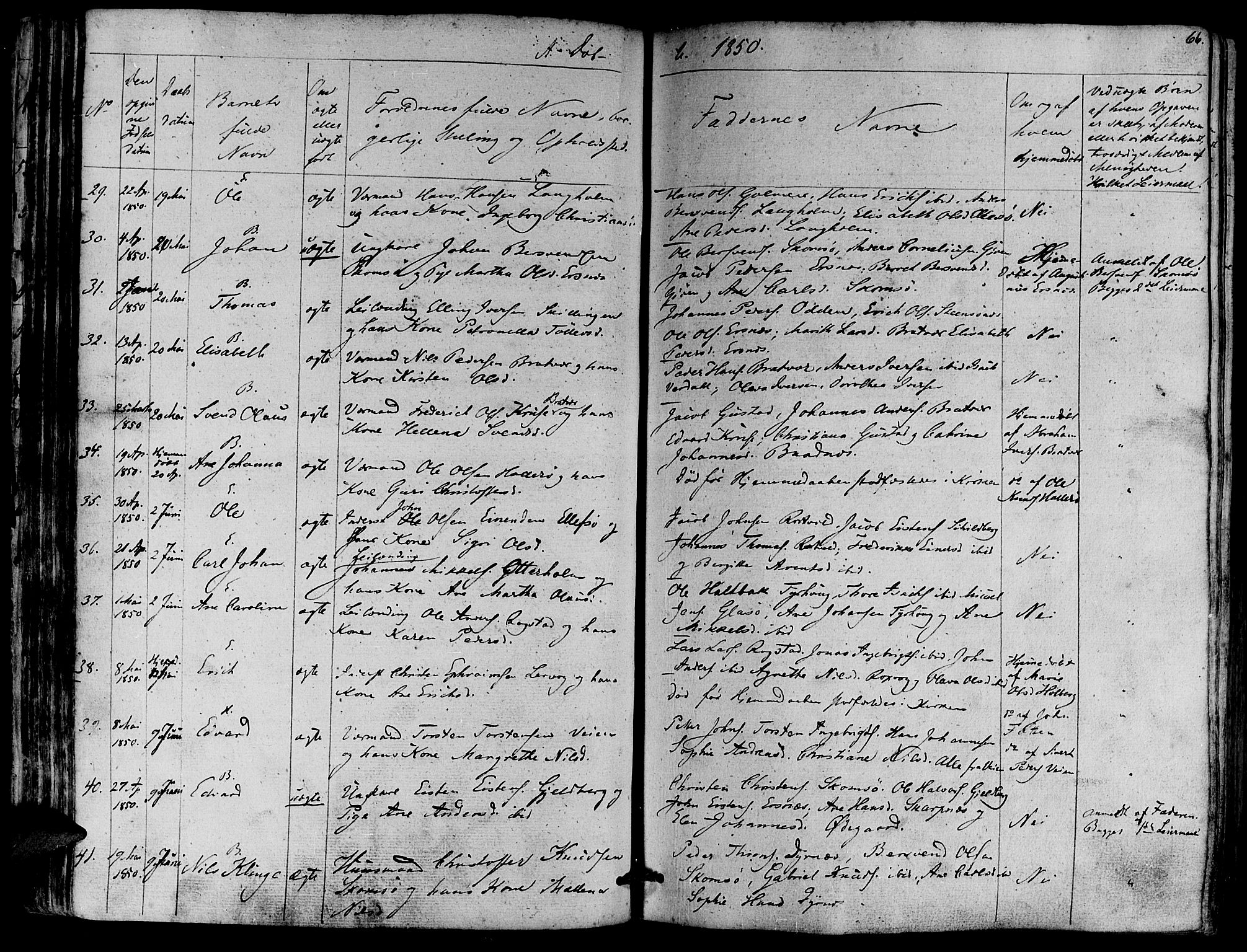 Ministerialprotokoller, klokkerbøker og fødselsregistre - Møre og Romsdal, AV/SAT-A-1454/581/L0936: Parish register (official) no. 581A04, 1836-1852, p. 66