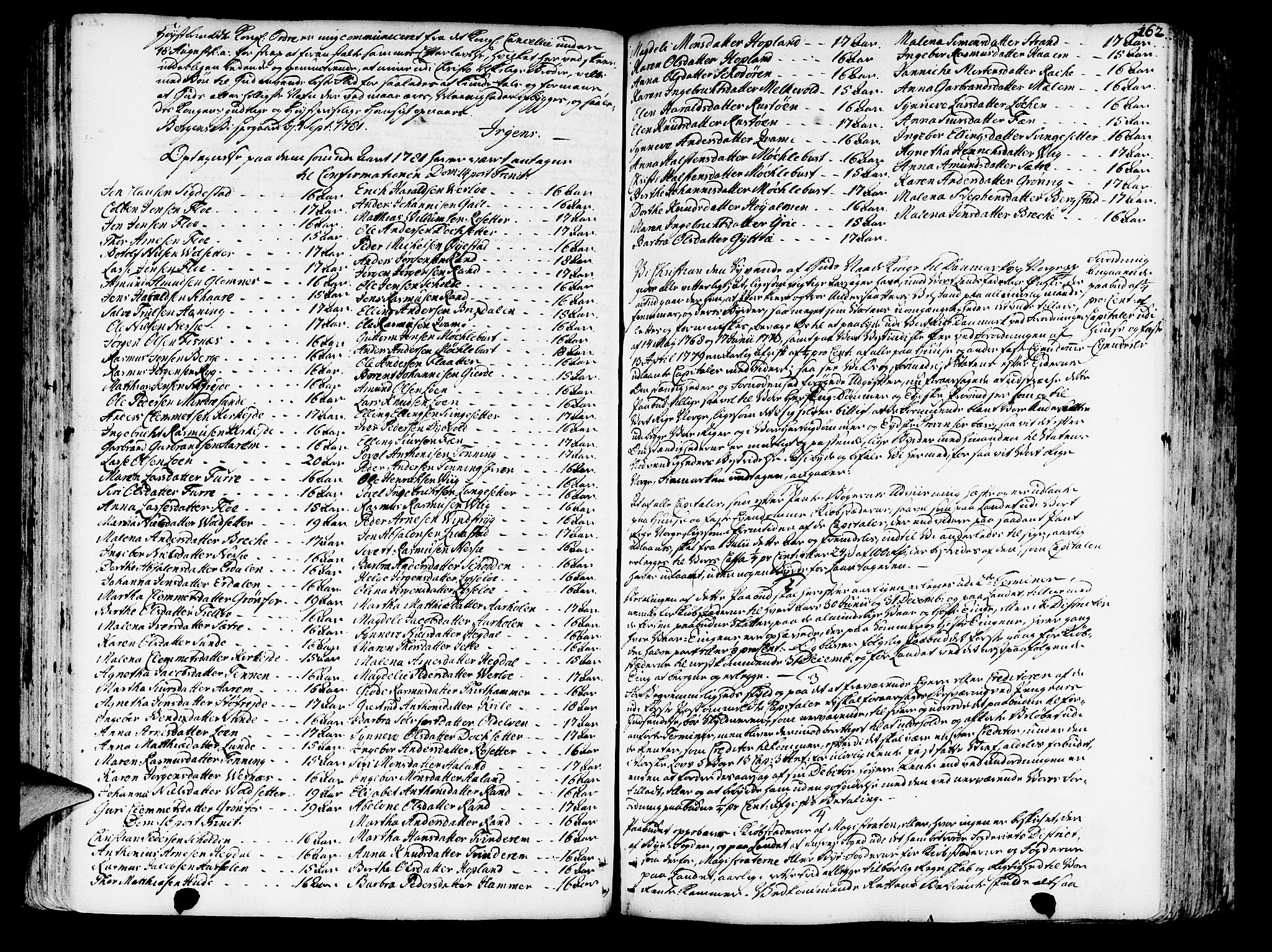 Innvik sokneprestembete, SAB/A-80501: Other parish register no. I.2.A, 1750-1835, p. 162