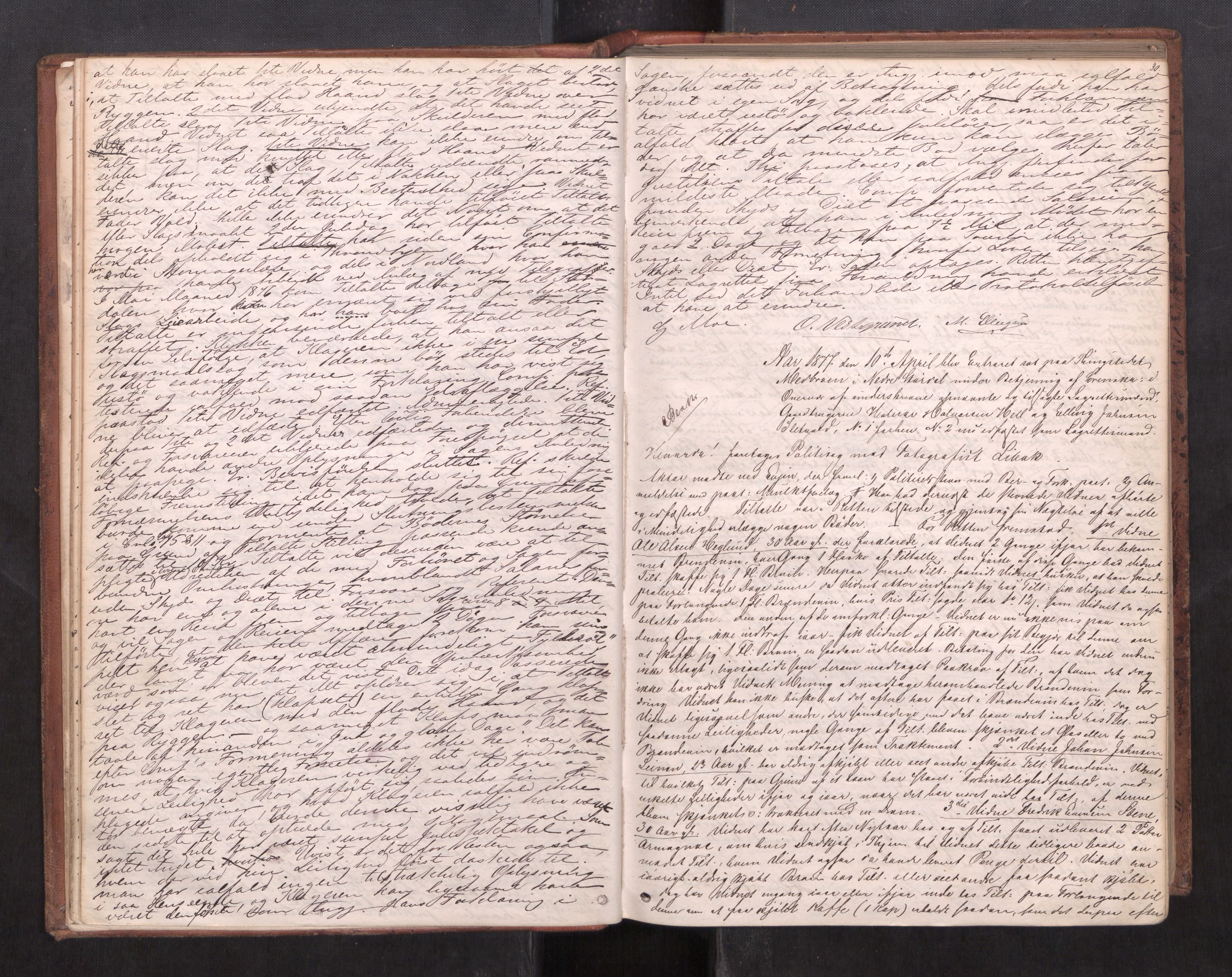 Stjør- og Verdal sorenskriveri, AV/SAT-A-4167/1/1/1B/L0029: Ekstrarettsprotokoll, 1876-1887, p. 29b-30a