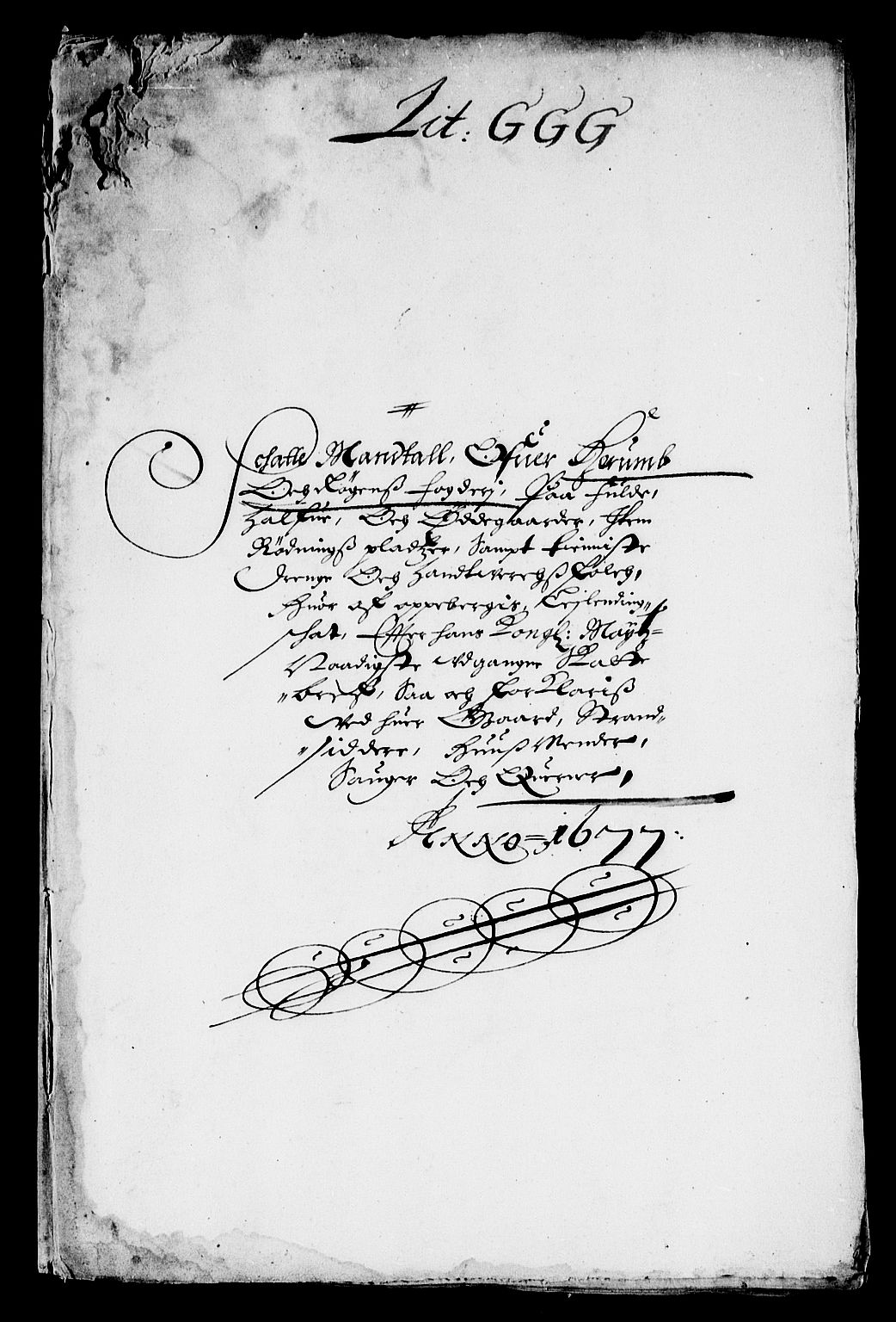 Rentekammeret inntil 1814, Reviderte regnskaper, Stiftamtstueregnskaper, Landkommissariatet på Akershus og Akershus stiftamt, AV/RA-EA-5869/R/Rb/L0131: Akershus stiftamt, 1677