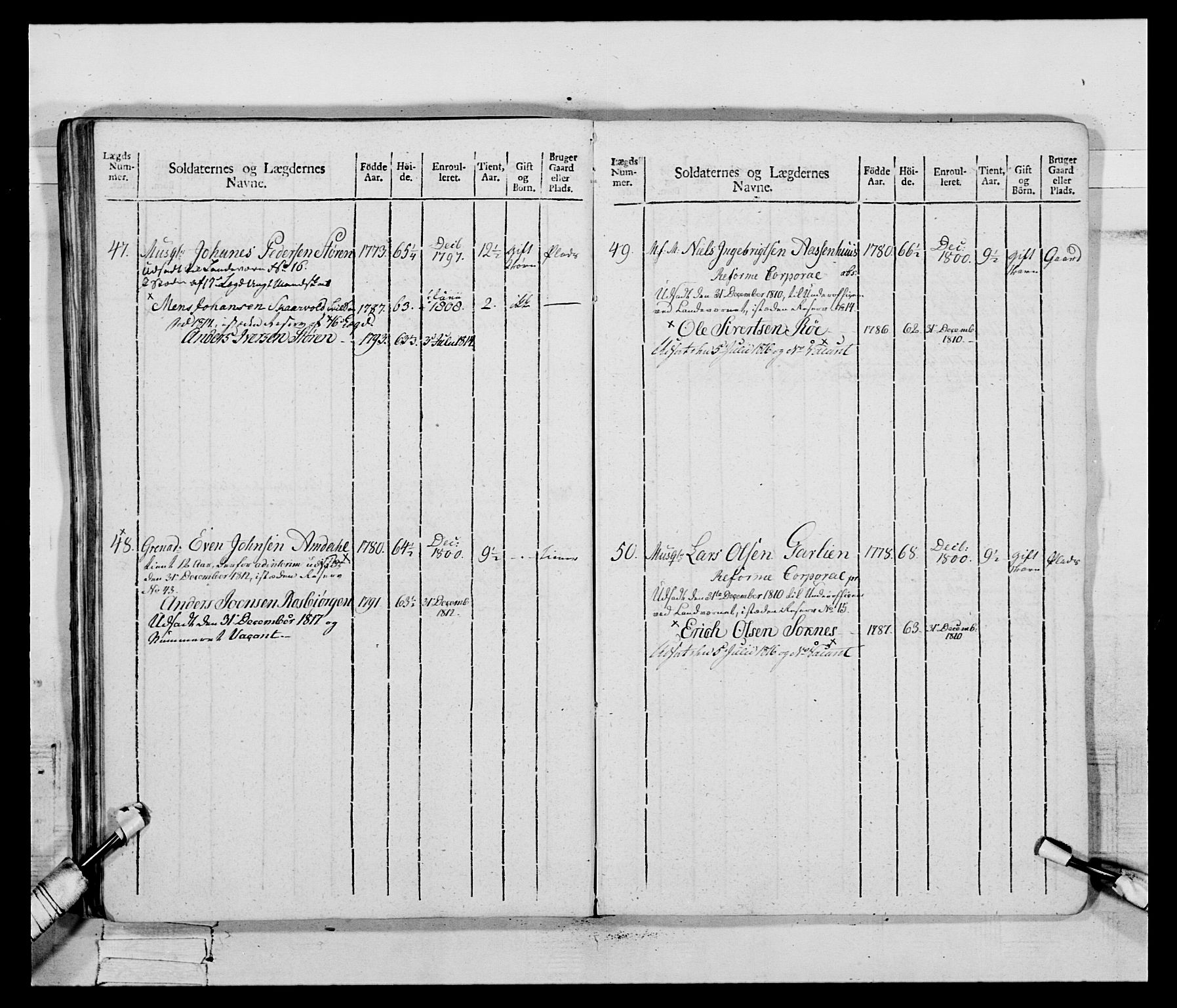 Generalitets- og kommissariatskollegiet, Det kongelige norske kommissariatskollegium, AV/RA-EA-5420/E/Eh/L0083c: 2. Trondheimske nasjonale infanteriregiment, 1810, p. 111