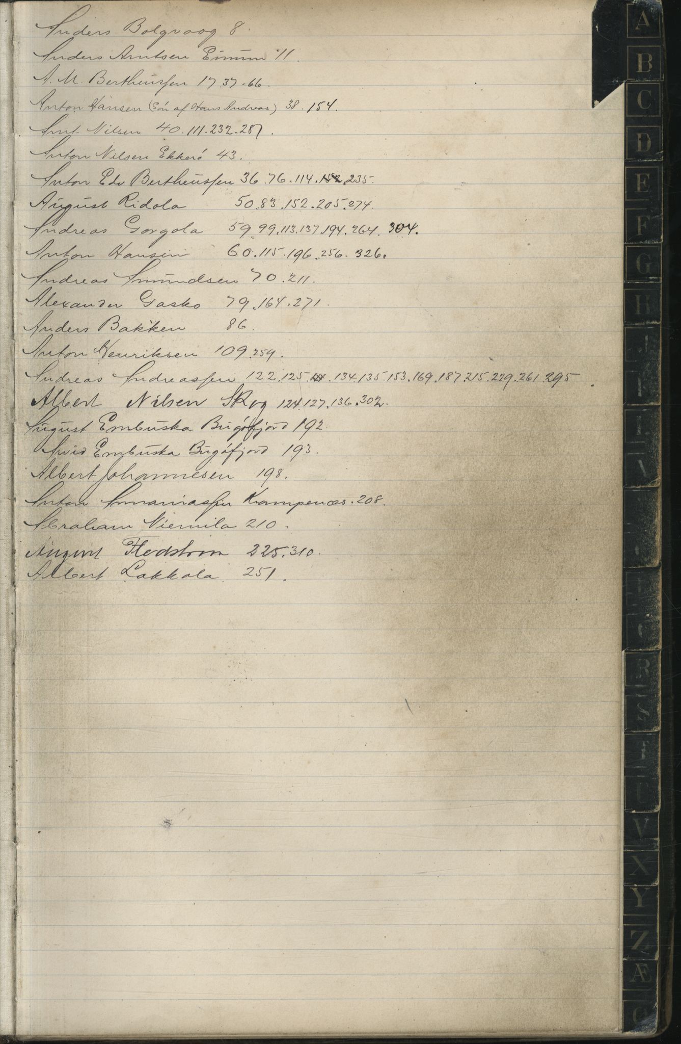 Brodtkorb handel A/S, VAMU/A-0001/F/Fa/L0007/0001: Kompanibøker. Innenbys / Compagnibog No 3 for Indenbyes Fiskere , 1896-1899