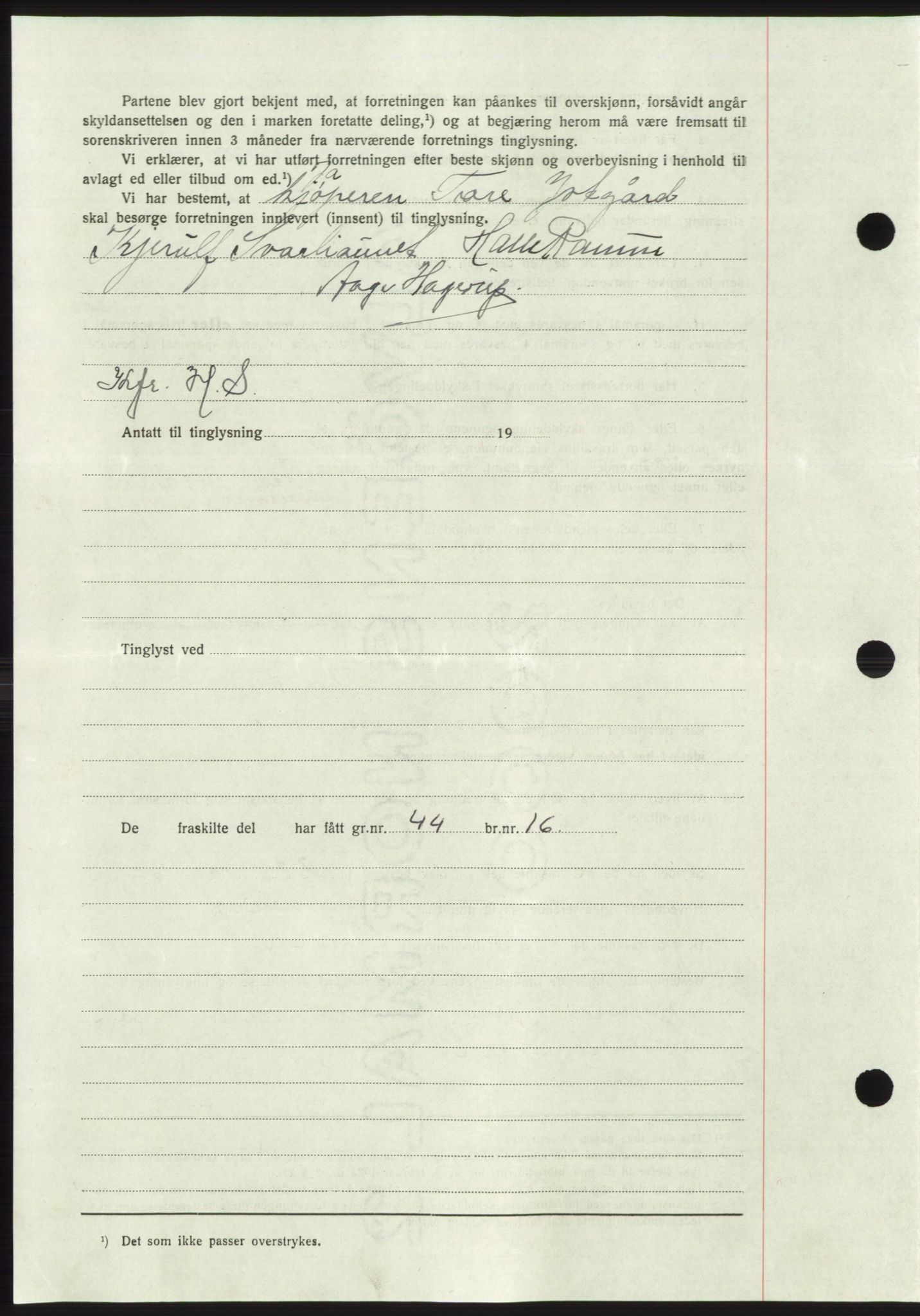 Namdal sorenskriveri, AV/SAT-A-4133/1/2/2C: Mortgage book no. -, 1940-1941, Deed date: 31.10.1940