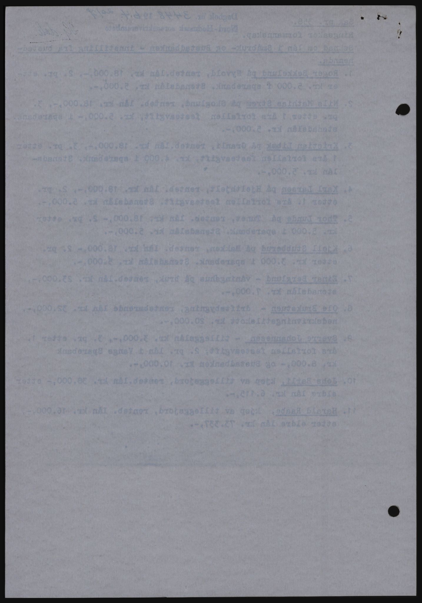 Nord-Hedmark sorenskriveri, SAH/TING-012/H/Hc/L0020: Mortgage book no. 20, 1964-1964, Diary no: : 3448/1964