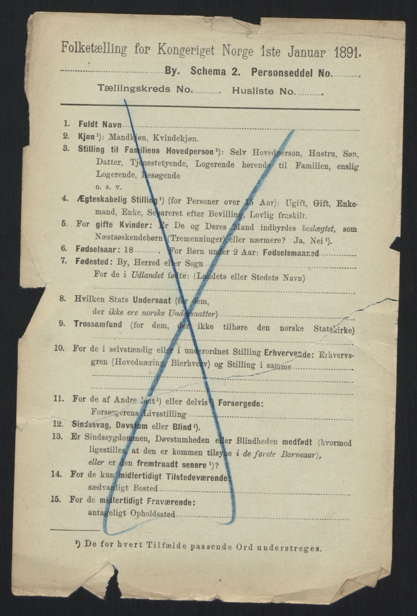 RA, 1891 census for 0301 Kristiania, 1891, p. 173457