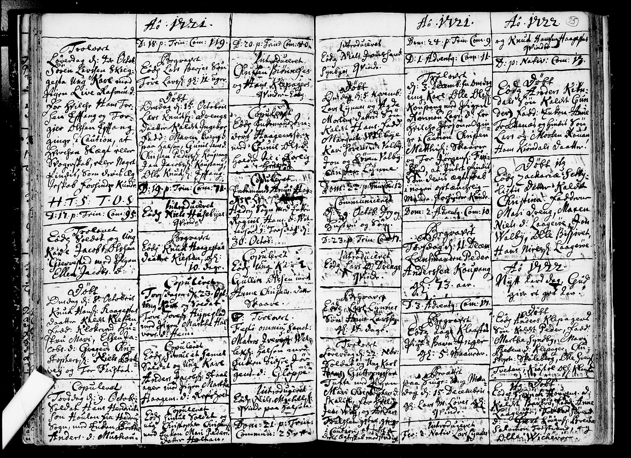 Tjølling kirkebøker, AV/SAKO-A-60/F/Fa/L0002: Parish register (official) no. 2, 1716-1734, p. 25
