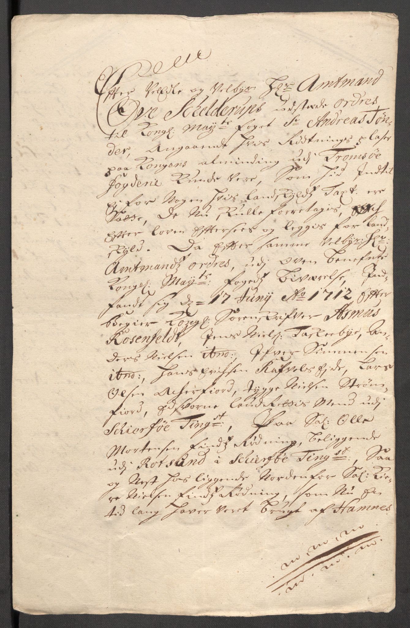 Rentekammeret inntil 1814, Reviderte regnskaper, Fogderegnskap, AV/RA-EA-4092/R68/L4758: Fogderegnskap Senja og Troms, 1711-1712, p. 317