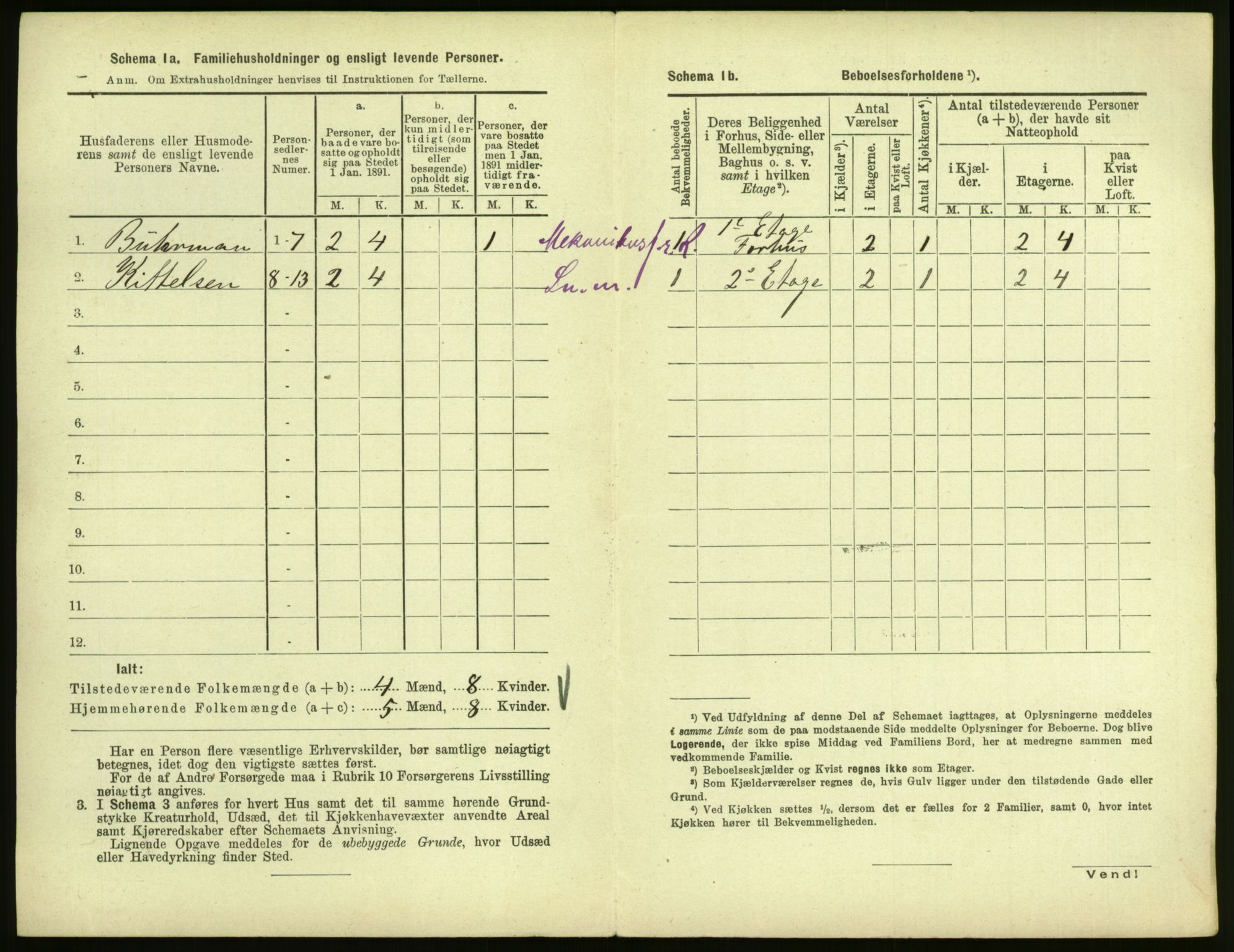 RA, 1891 census for 0904 Grimstad, 1891, p. 575