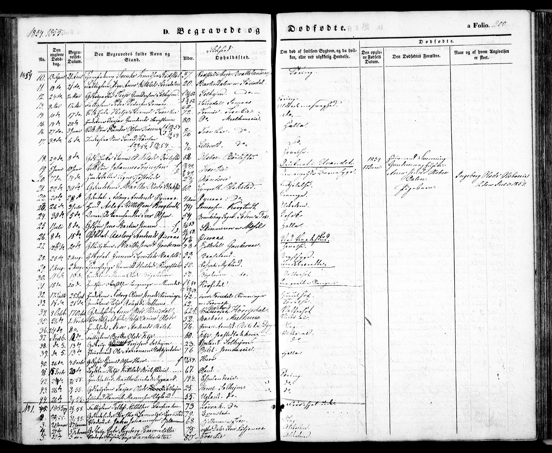 Froland sokneprestkontor, SAK/1111-0013/F/Fa/L0002: Parish register (official) no. A 2, 1845-1863, p. 200