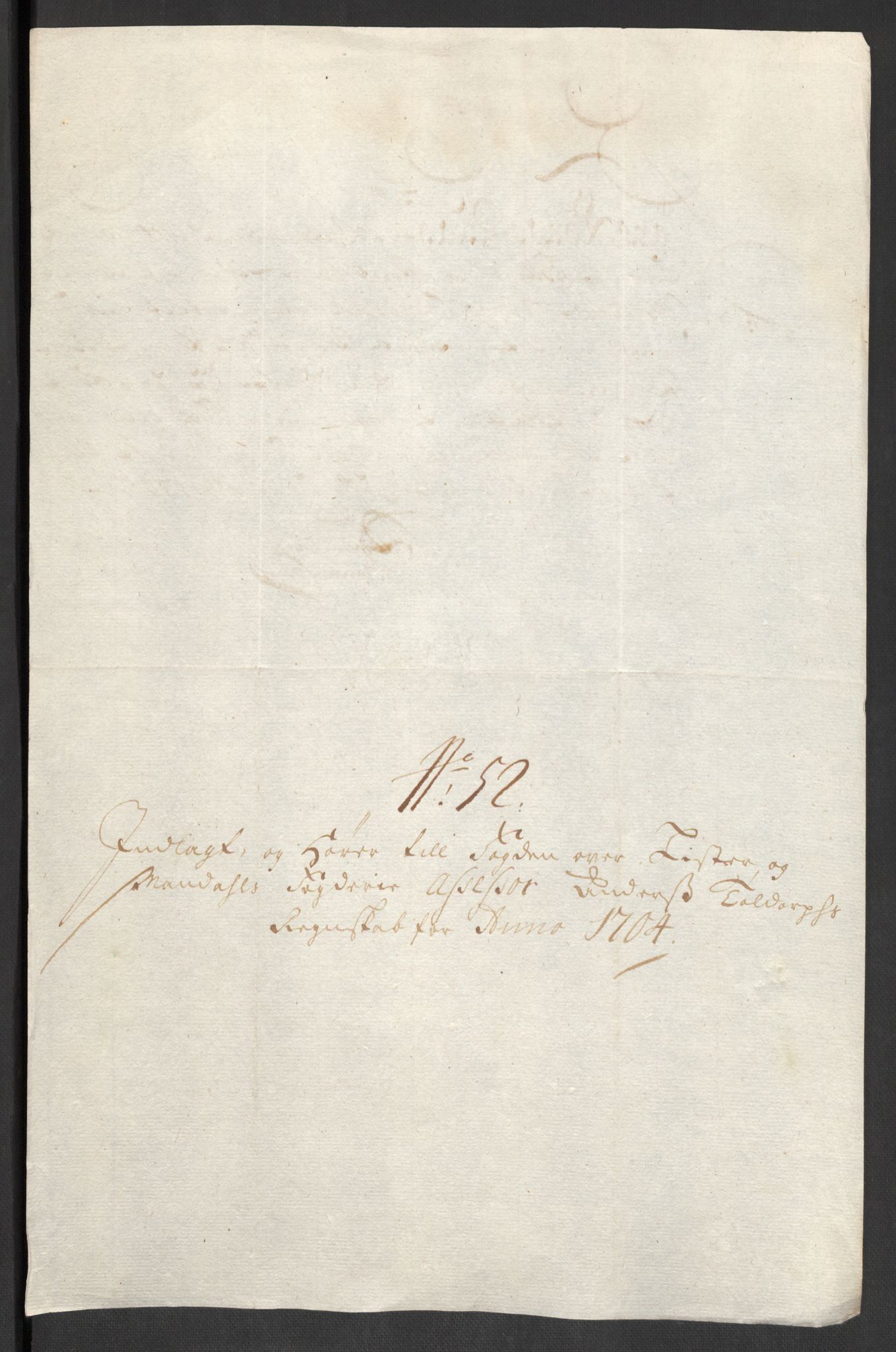 Rentekammeret inntil 1814, Reviderte regnskaper, Fogderegnskap, AV/RA-EA-4092/R43/L2550: Fogderegnskap Lista og Mandal, 1703-1704, p. 428