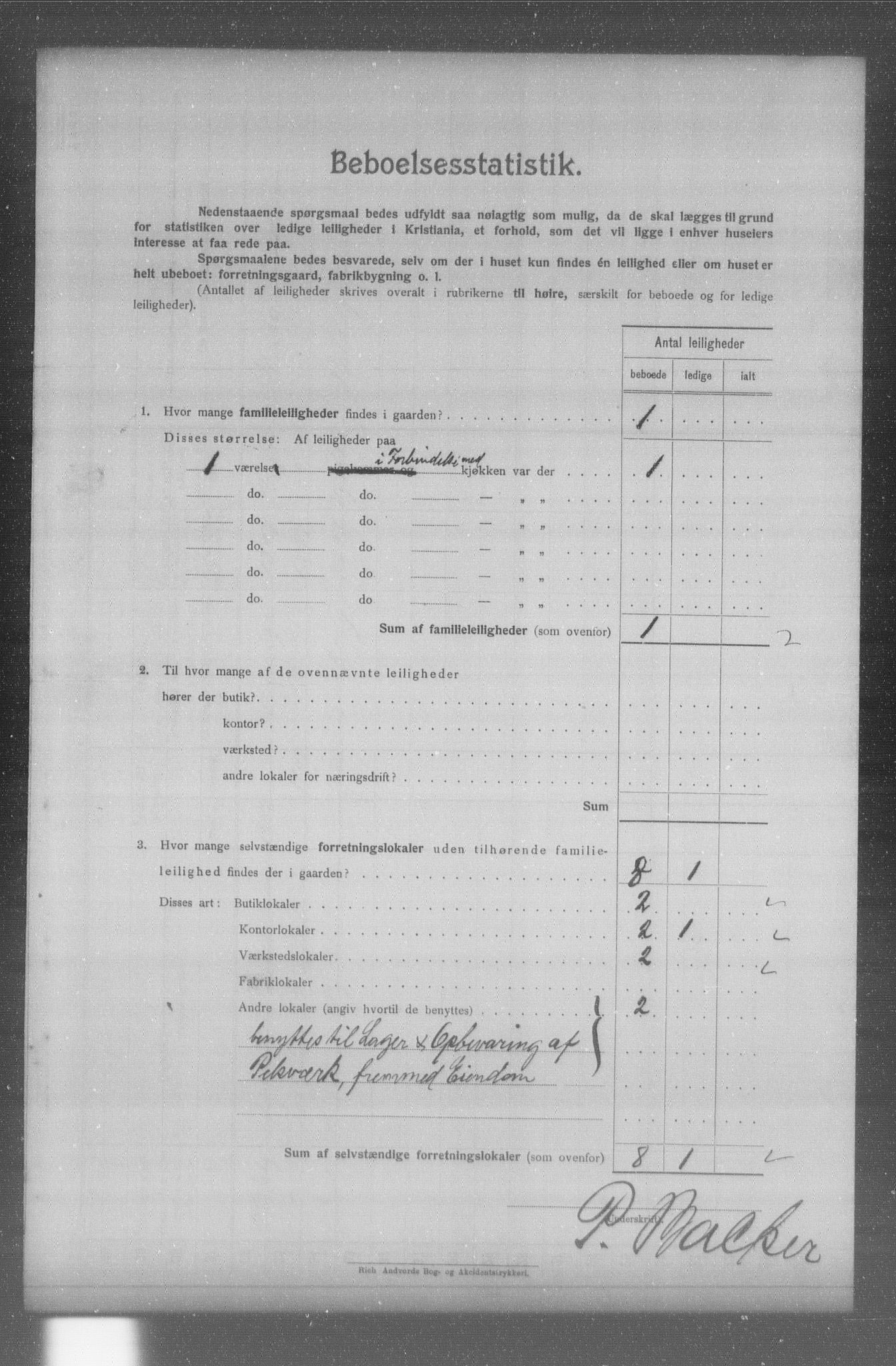 OBA, Municipal Census 1904 for Kristiania, 1904, p. 10125