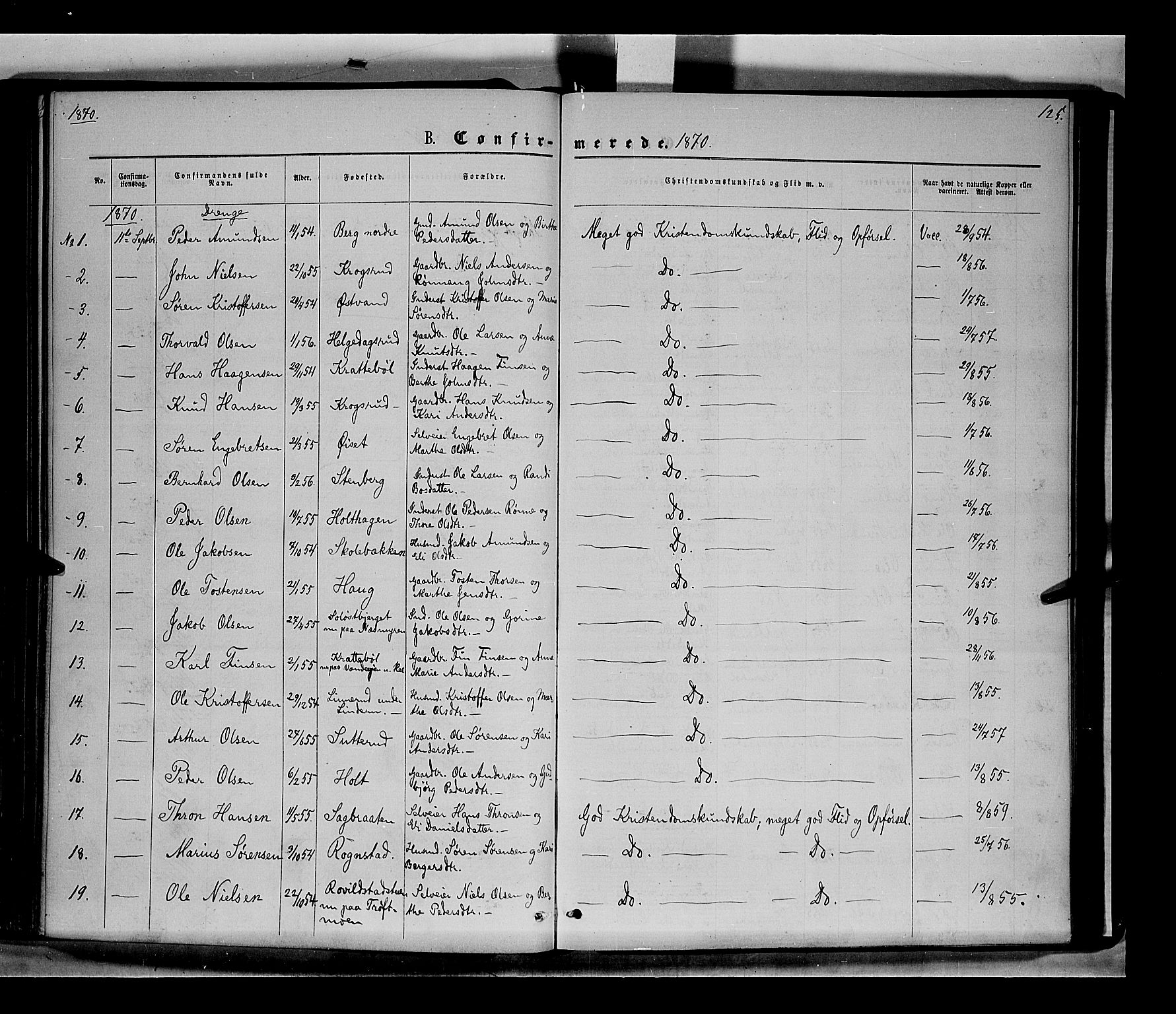 Nord-Odal prestekontor, AV/SAH-PREST-032/H/Ha/Haa/L0004: Parish register (official) no. 4, 1866-1873, p. 125