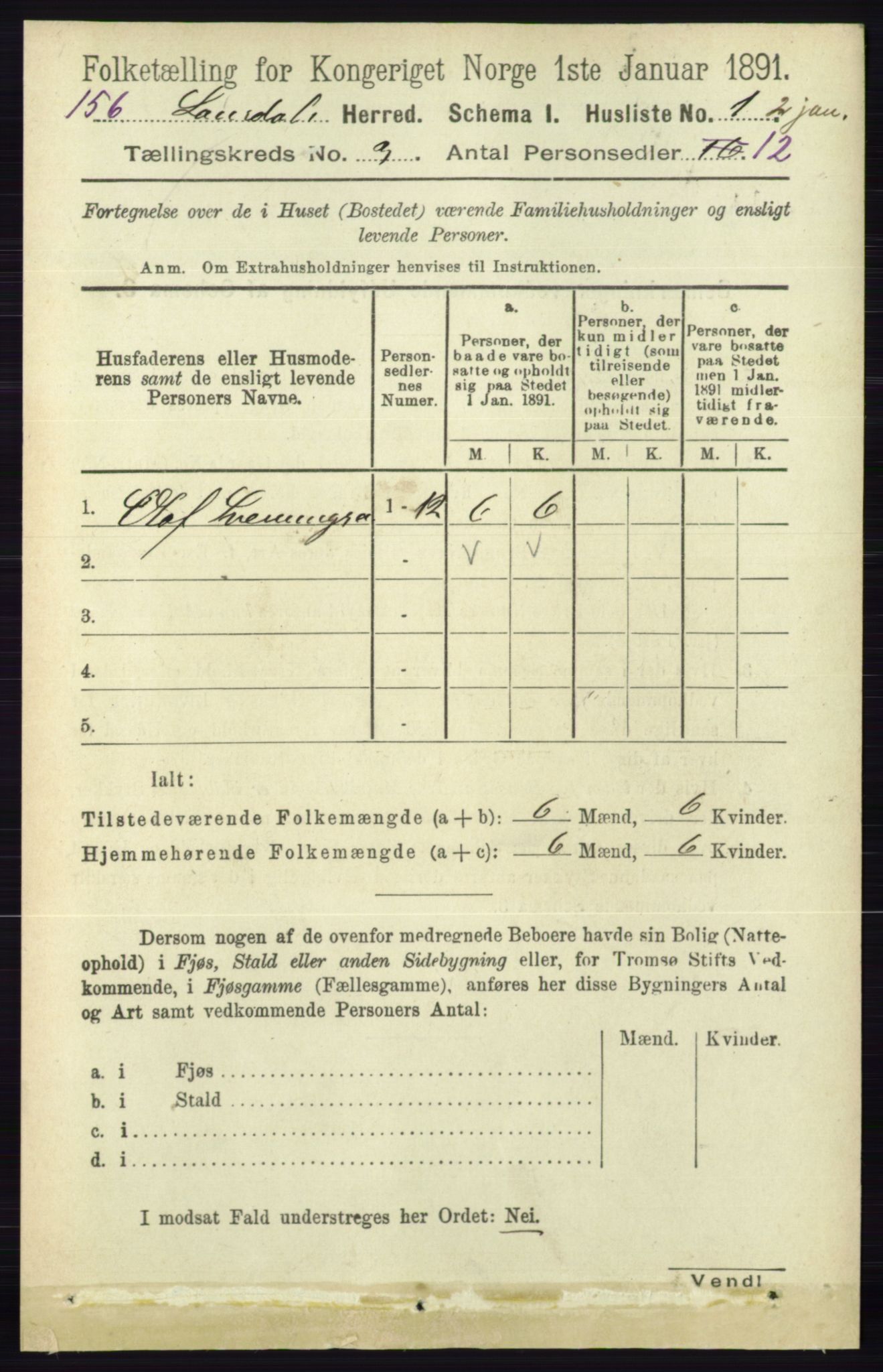 RA, 1891 census for 0833 Lårdal, 1891, p. 762
