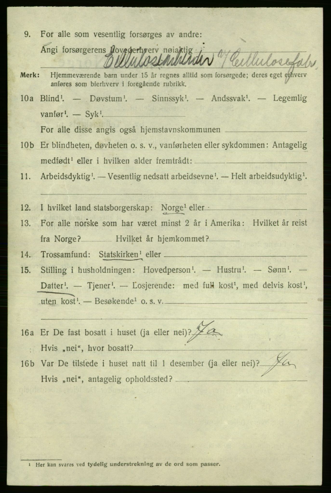 SAO, 1920 census for Fredrikshald, 1920, p. 27318