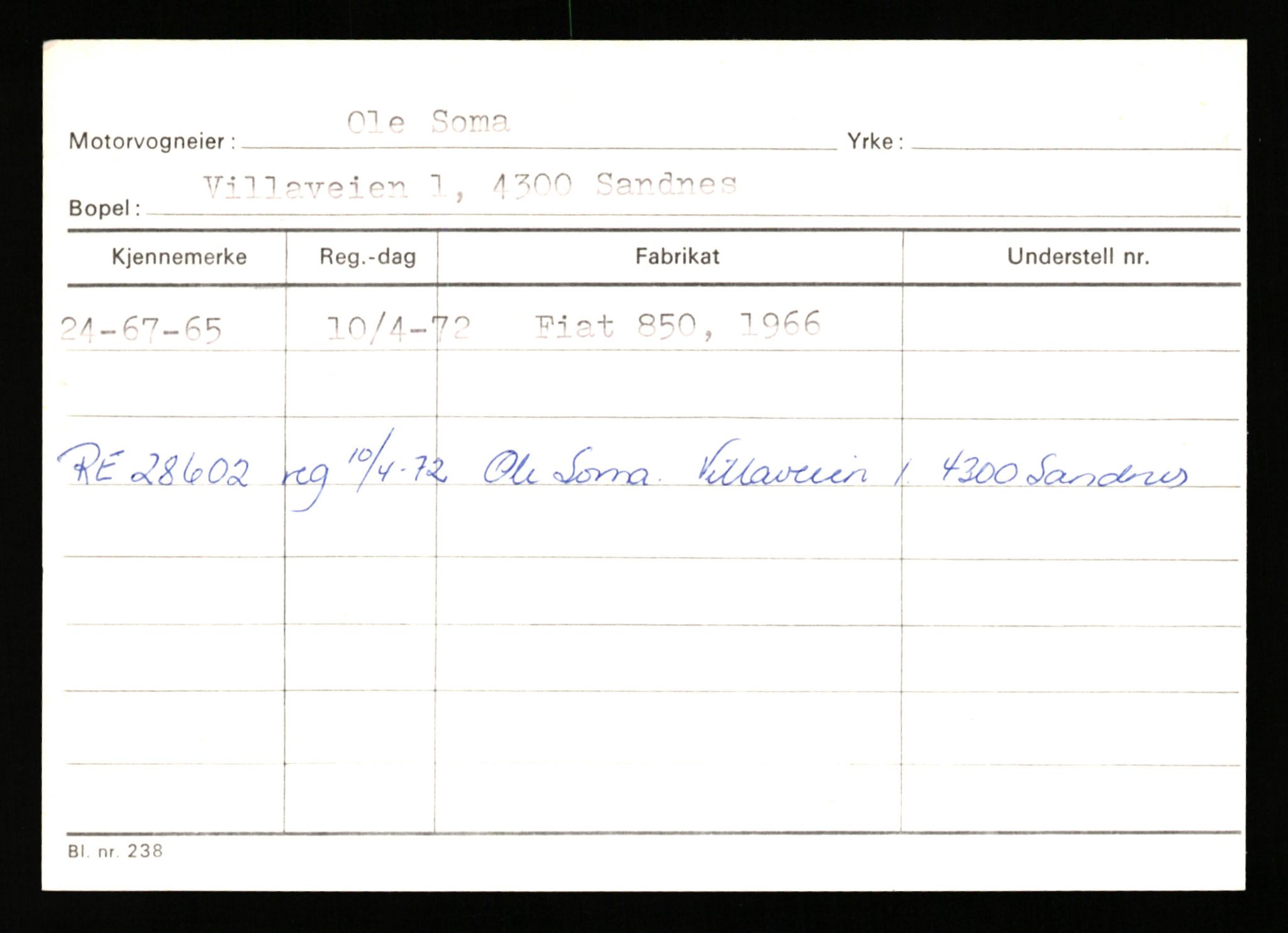 Stavanger trafikkstasjon, AV/SAST-A-101942/0/G/L0011: Registreringsnummer: 240000 - 363477, 1930-1971, p. 285