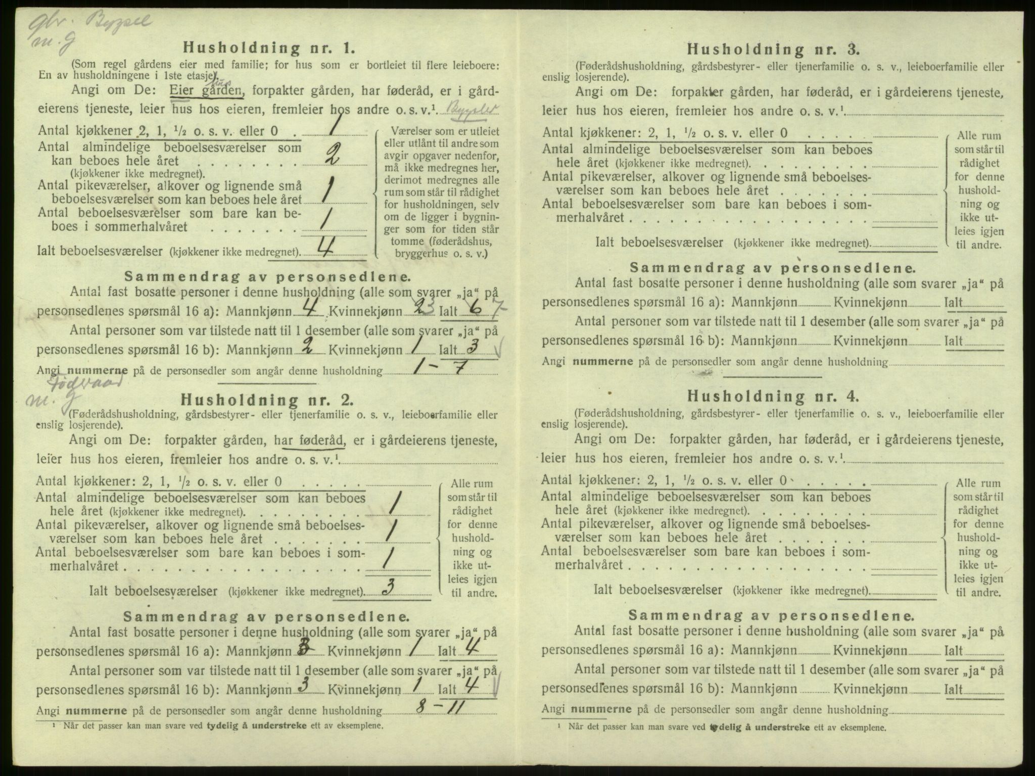 SAB, 1920 census for Masfjorden, 1920, p. 183