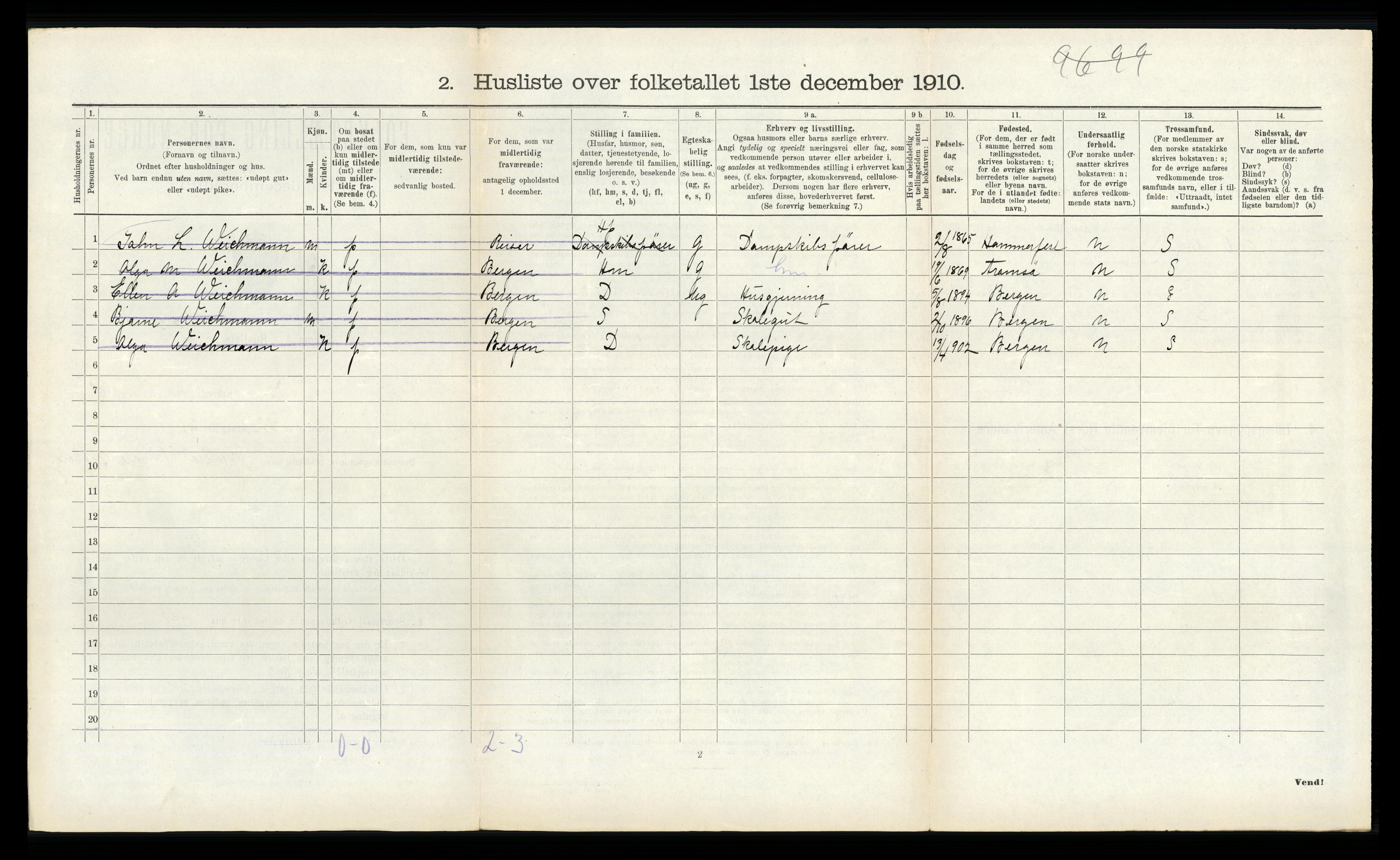 RA, 1910 census for Os, 1910, p. 771