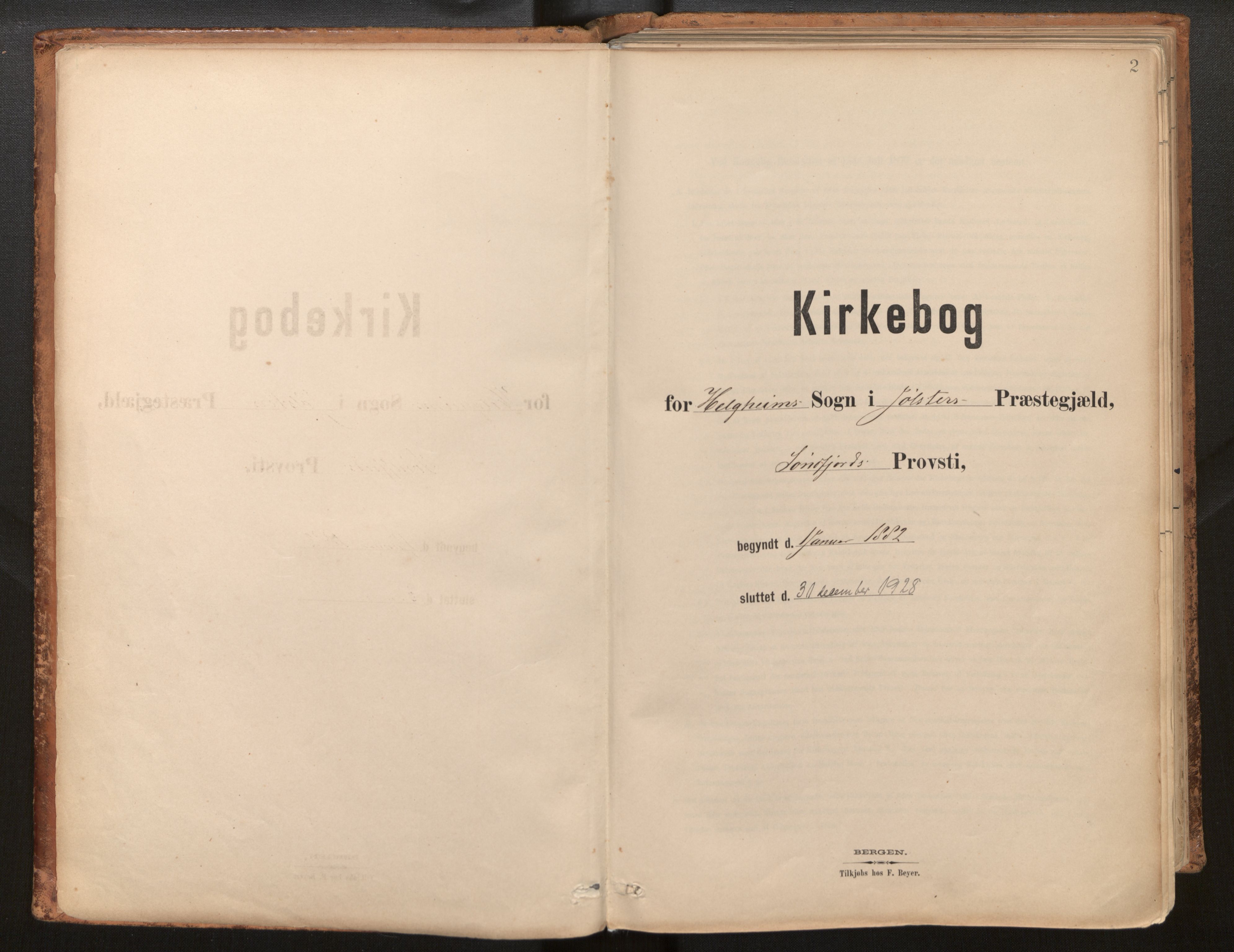 Jølster sokneprestembete, SAB/A-80701/H/Haa/Haac/L0001: Parish register (official) no. C 1, 1882-1928, p. 2