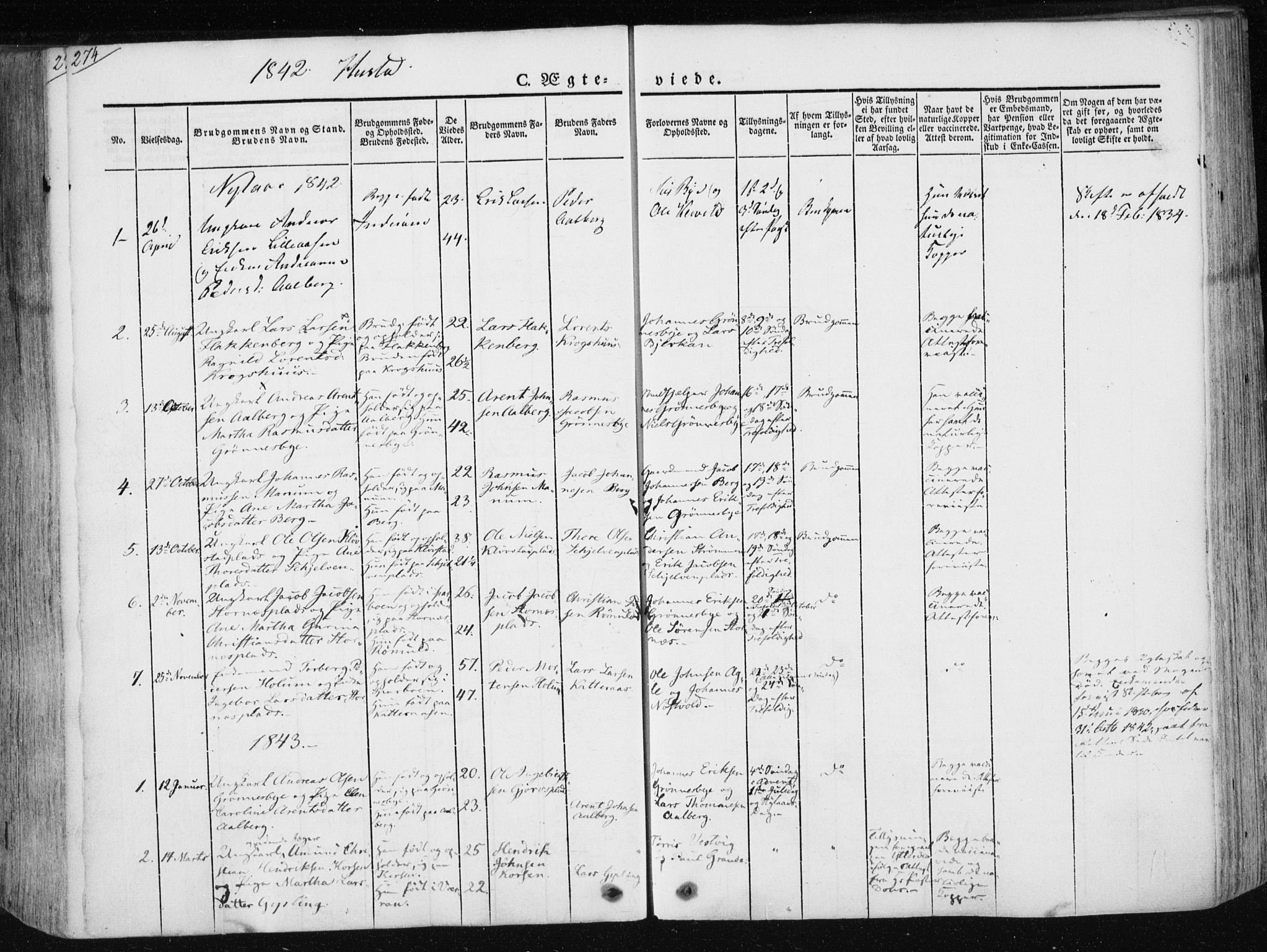 Ministerialprotokoller, klokkerbøker og fødselsregistre - Nord-Trøndelag, AV/SAT-A-1458/730/L0280: Parish register (official) no. 730A07 /3, 1840-1854, p. 274