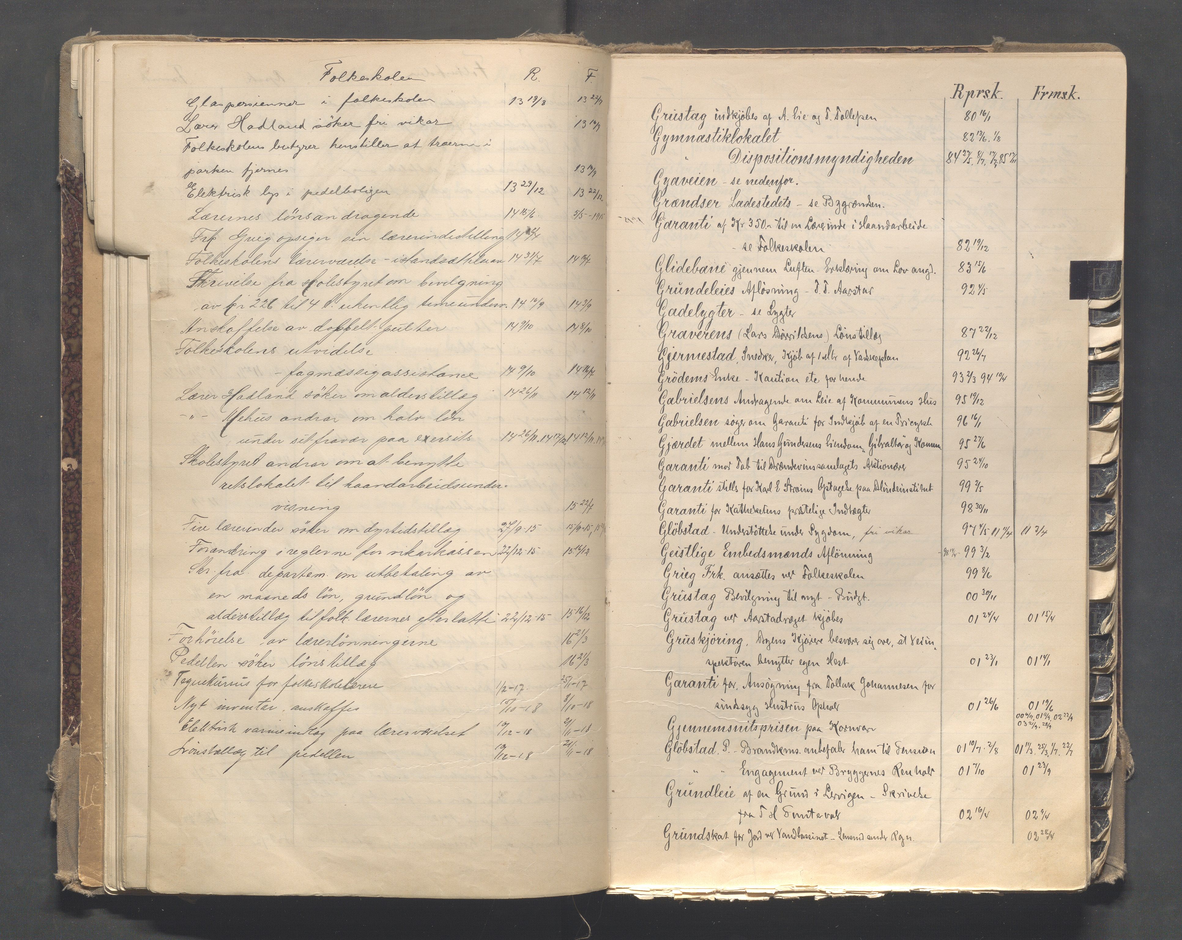 Egersund kommune (Ladested) - Formannskapet, IKAR/K-100502/C/Cb/L0002: Saksregister, 1880-1918, p. 43