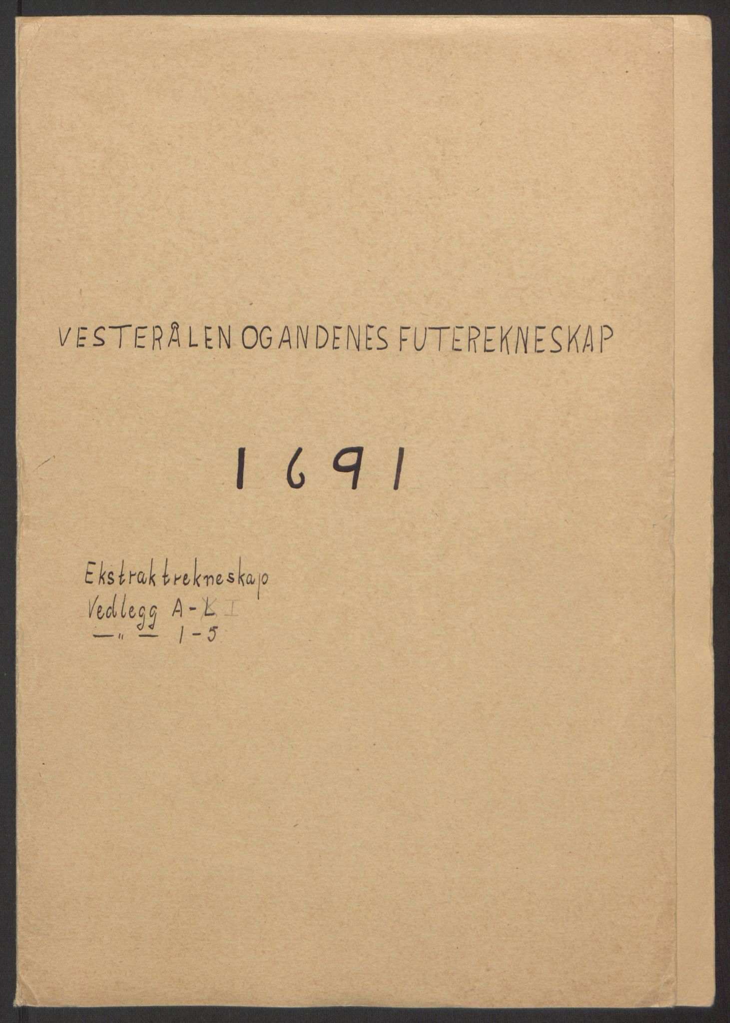 Rentekammeret inntil 1814, Reviderte regnskaper, Fogderegnskap, RA/EA-4092/R67/L4676: Fogderegnskap Vesterålen, Andenes og Lofoten, 1691-1693, p. 2