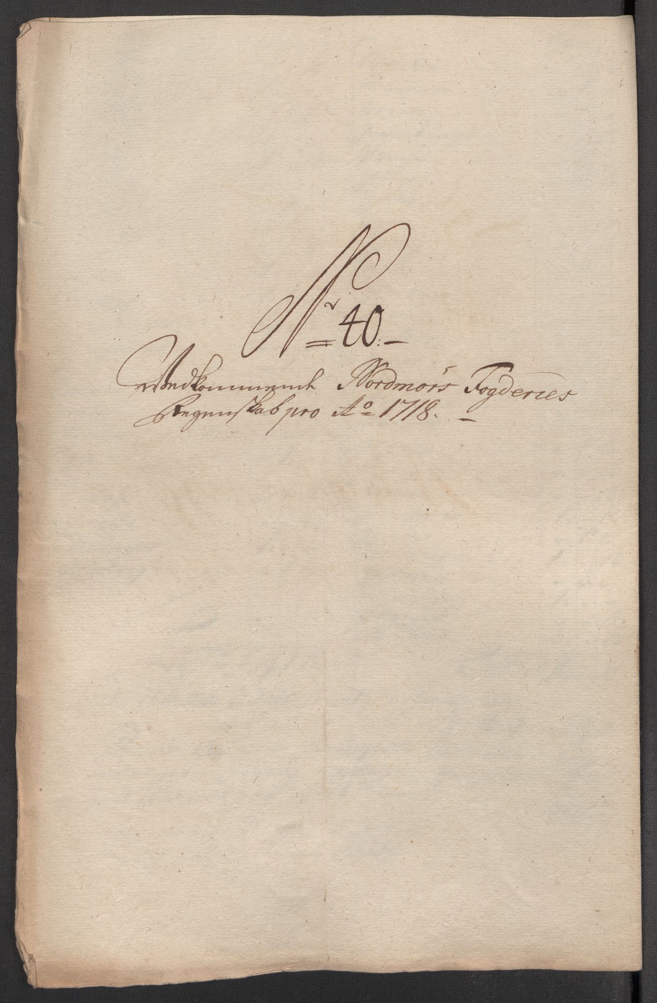 Rentekammeret inntil 1814, Reviderte regnskaper, Fogderegnskap, RA/EA-4092/R56/L3751: Fogderegnskap Nordmøre, 1718, p. 237