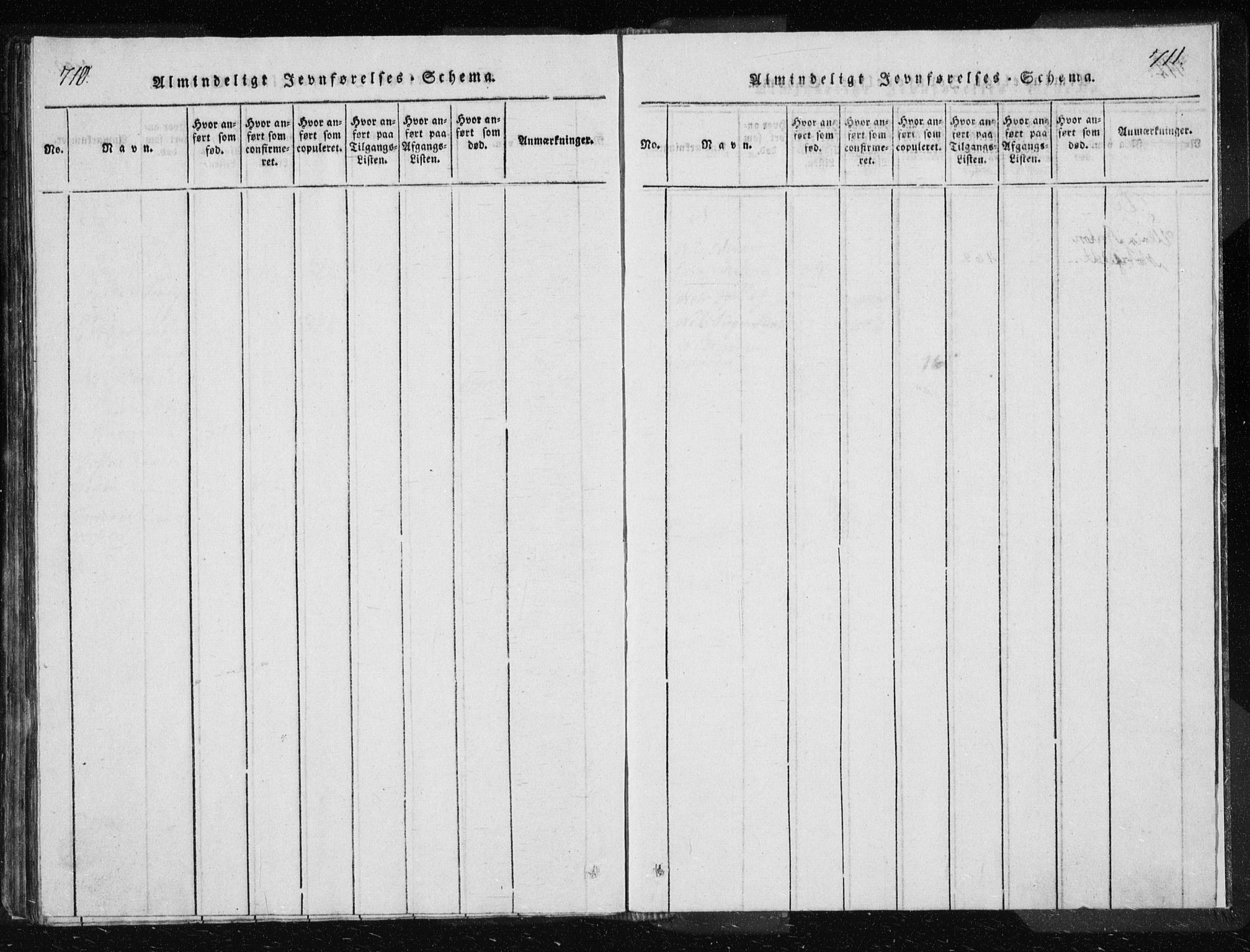 Ministerialprotokoller, klokkerbøker og fødselsregistre - Møre og Romsdal, AV/SAT-A-1454/566/L0772: Parish register (copy) no. 566C01, 1818-1845, p. 710-711