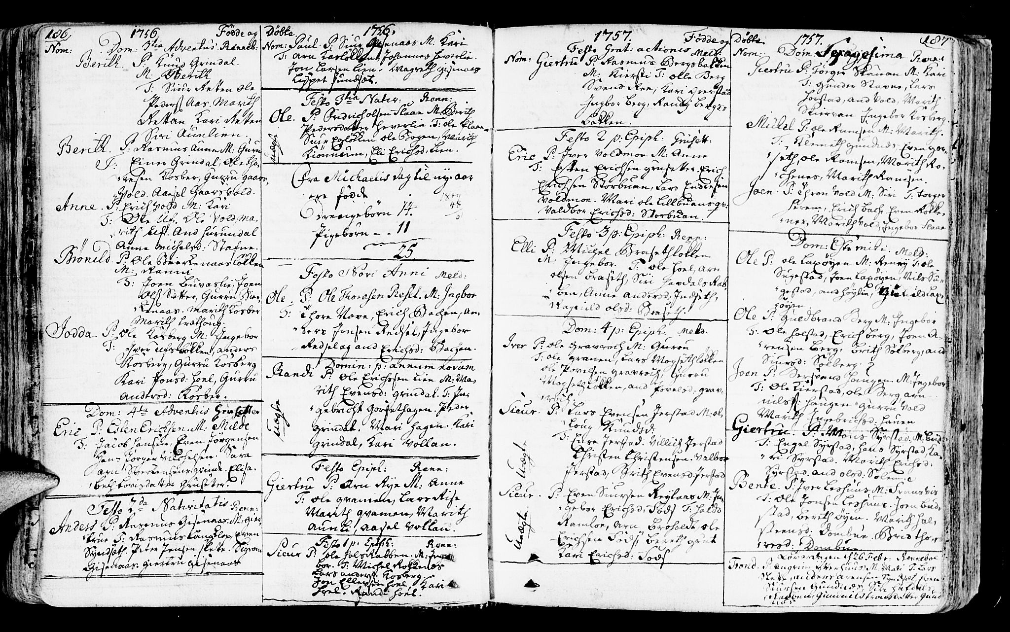 Ministerialprotokoller, klokkerbøker og fødselsregistre - Sør-Trøndelag, SAT/A-1456/672/L0851: Parish register (official) no. 672A04, 1751-1775, p. 186-187