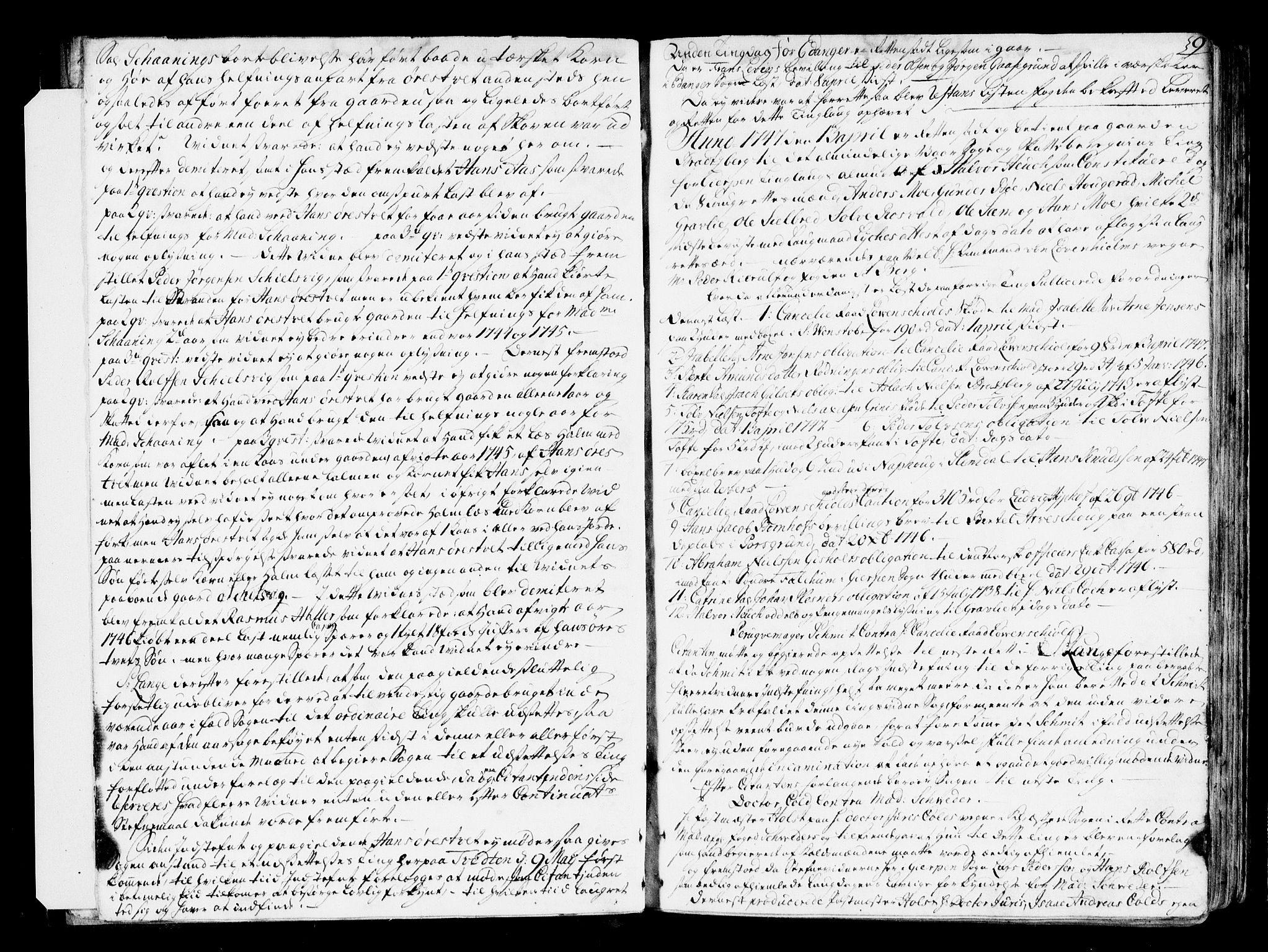 Bamble sorenskriveri, SAKO/A-214/F/Fa/Faa/L0014a: Tingbok, 1747-1750, p. 9