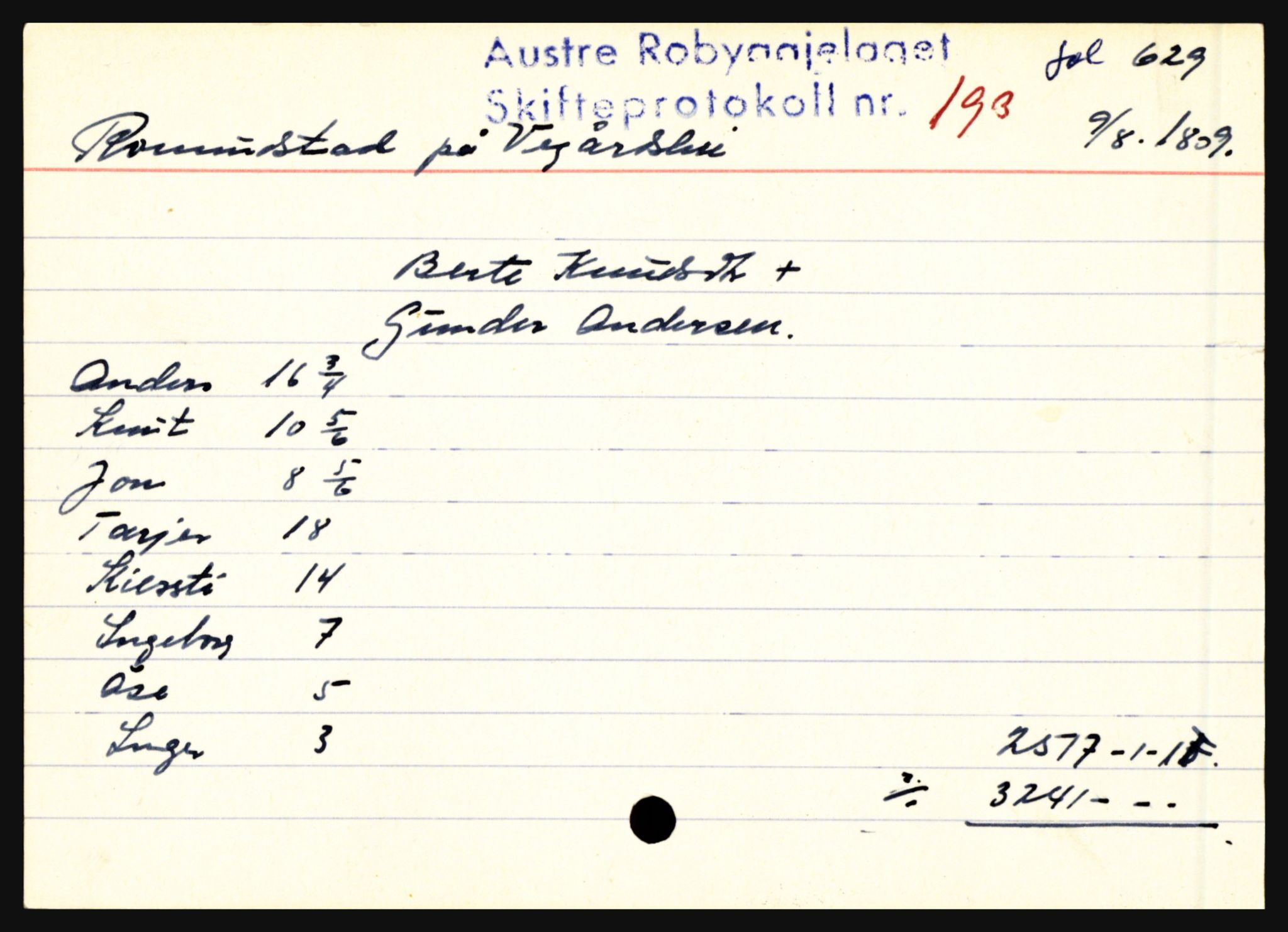 Østre Råbyggelag sorenskriveri, AV/SAK-1221-0016/H, p. 11245