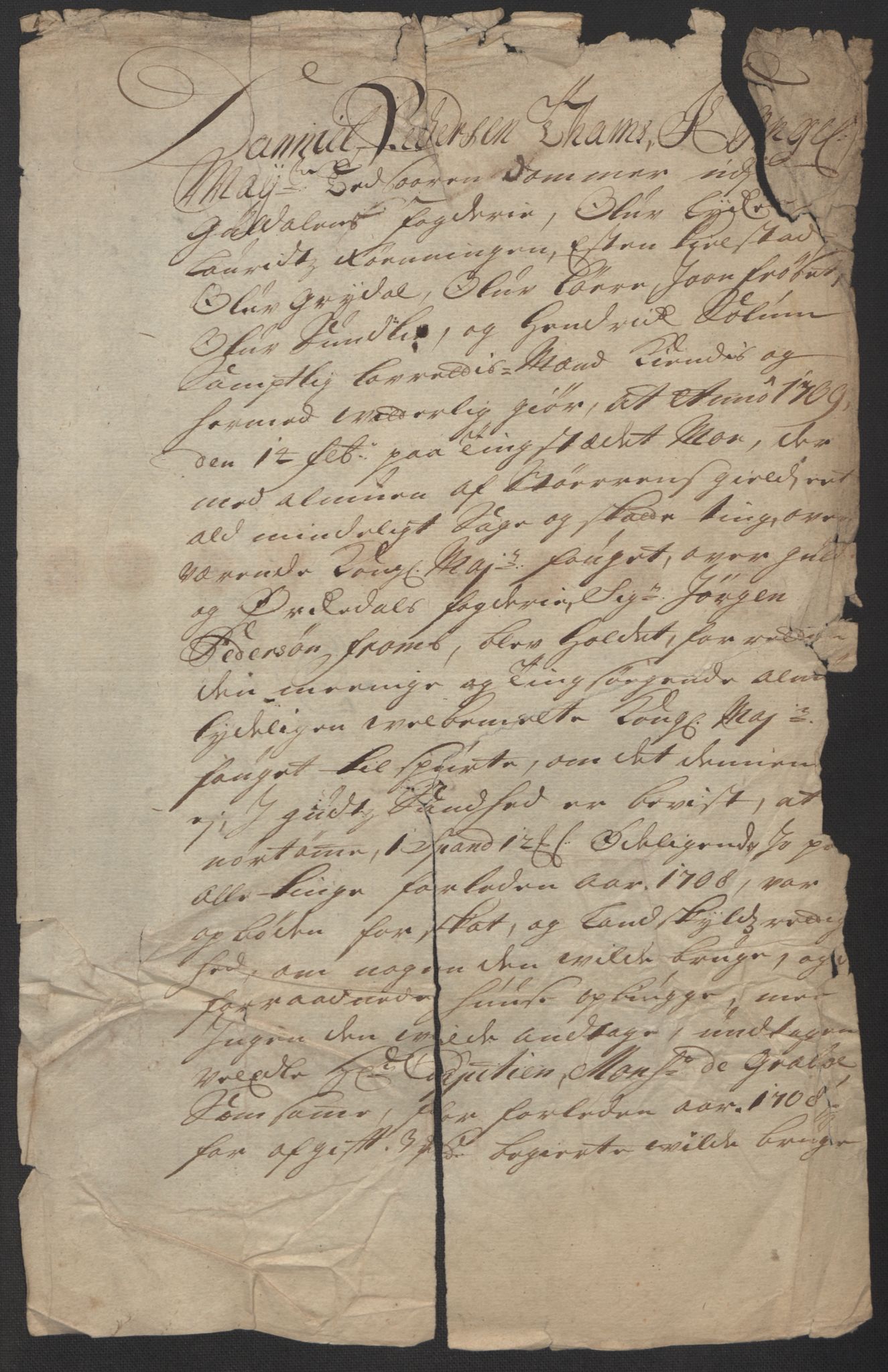 Rentekammeret inntil 1814, Reviderte regnskaper, Fogderegnskap, RA/EA-4092/R60/L3958: Fogderegnskap Orkdal og Gauldal, 1708, p. 415