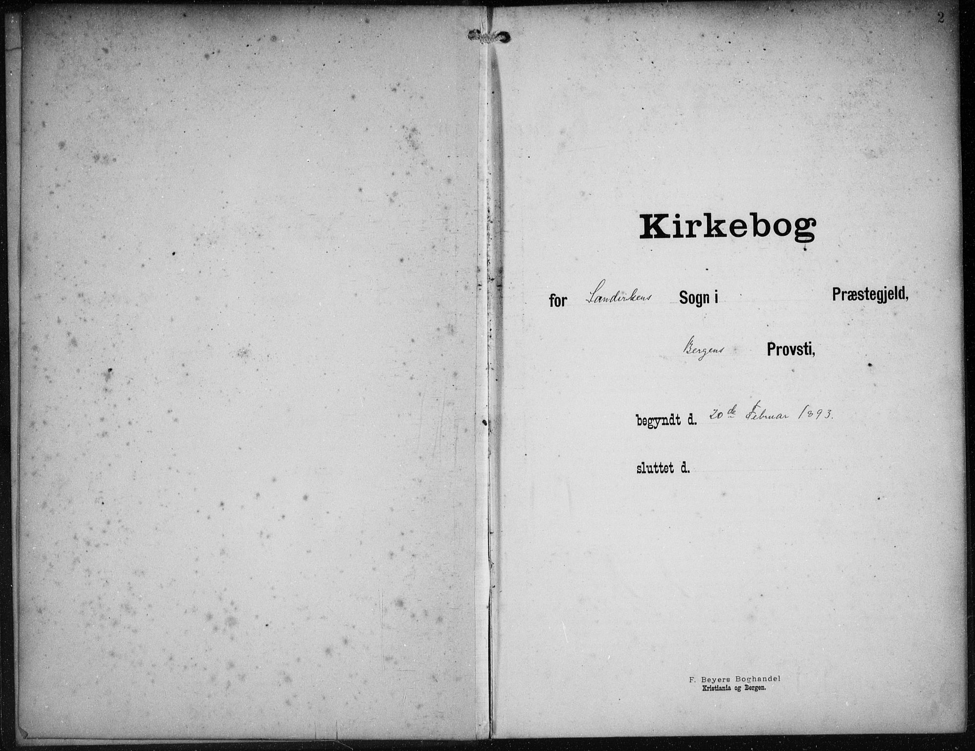 Sandviken Sokneprestembete, AV/SAB-A-77601/H/Ha/L0018: Parish register (official) no. E 1, 1893-1905, p. 2