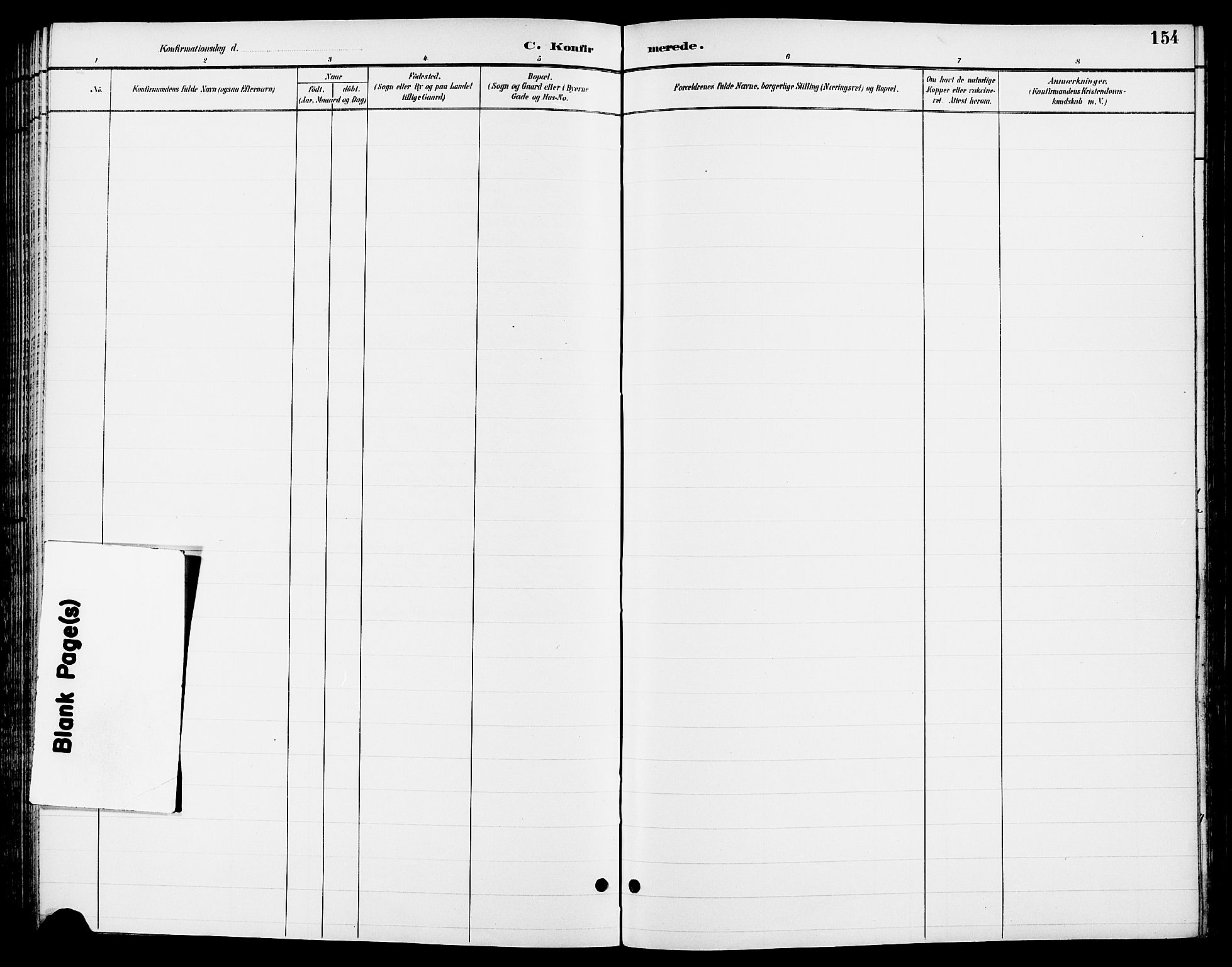 Ringsaker prestekontor, AV/SAH-PREST-014/L/La/L0014: Parish register (copy) no. 14, 1891-1904, p. 154