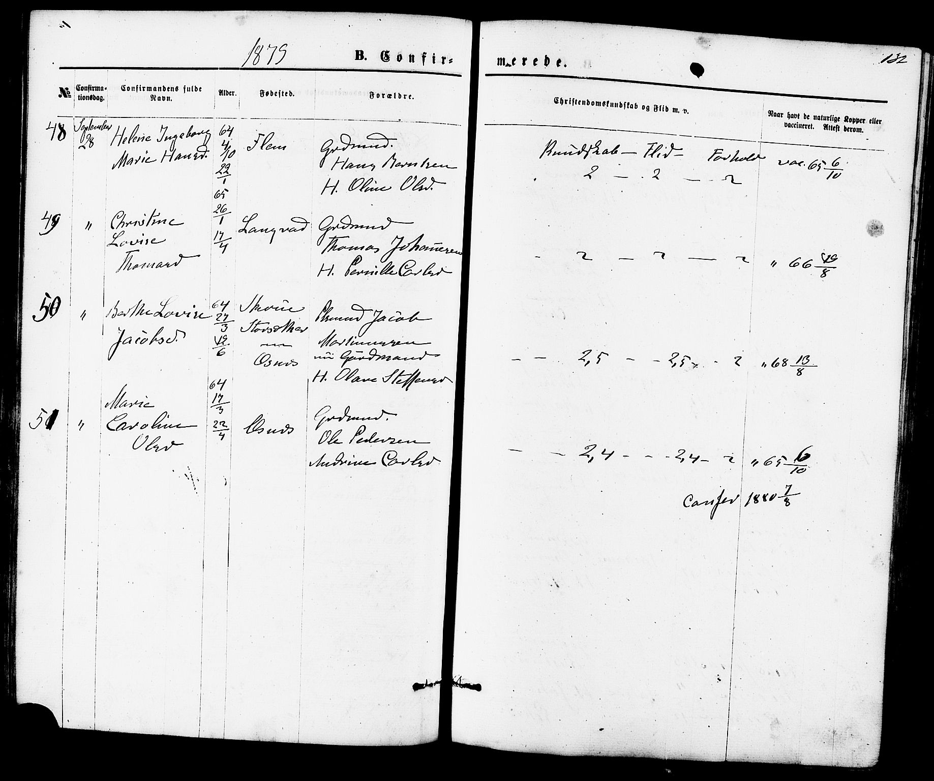 Ministerialprotokoller, klokkerbøker og fødselsregistre - Møre og Romsdal, AV/SAT-A-1454/536/L0500: Parish register (official) no. 536A09, 1876-1889, p. 132