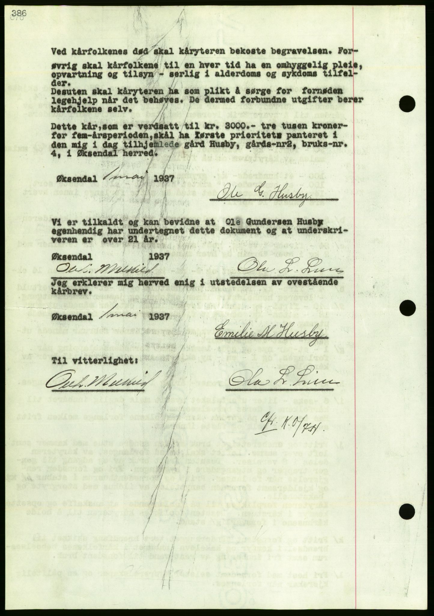 Nordmøre sorenskriveri, AV/SAT-A-4132/1/2/2Ca/L0091: Mortgage book no. B81, 1937-1937, Diary no: : 1408/1937