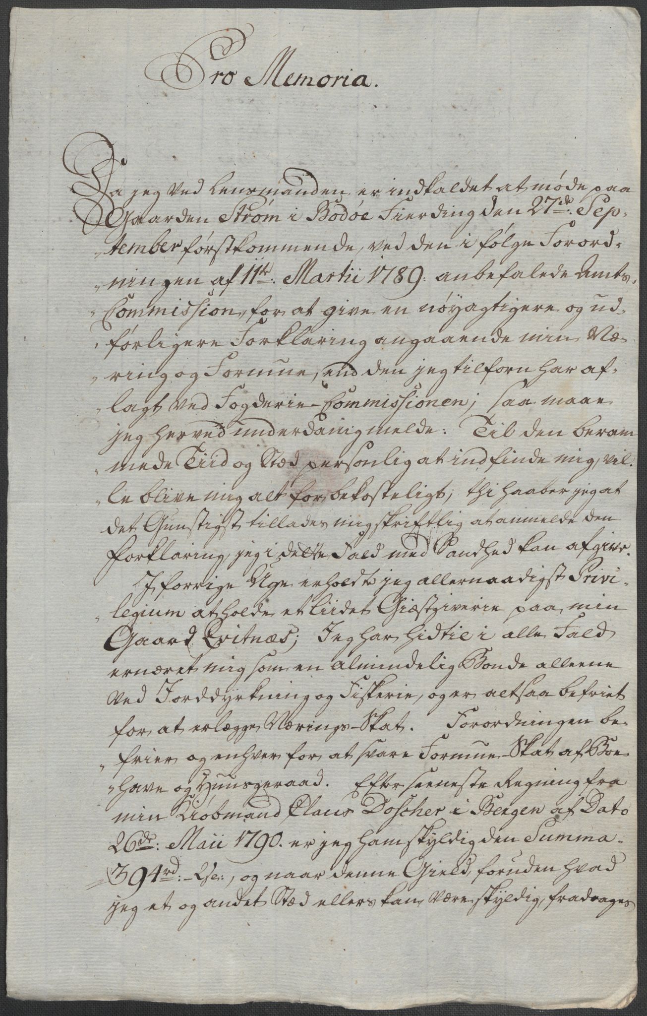 Rentekammeret inntil 1814, Reviderte regnskaper, Mindre regnskaper, AV/RA-EA-4068/Rf/Rfe/L0055: Vesterålen, Andenes og Lofoten fogderi, 1789, p. 103