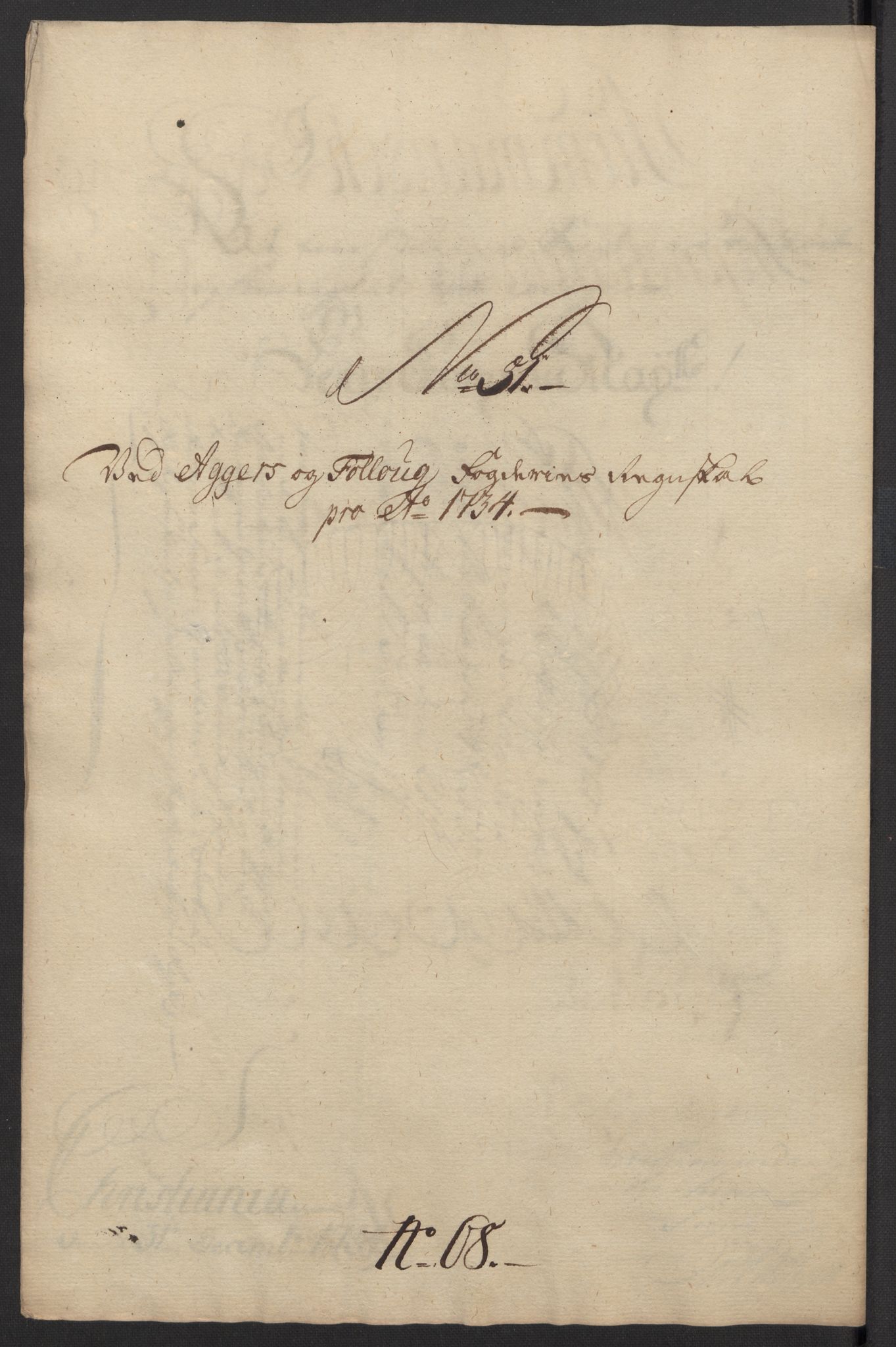 Rentekammeret inntil 1814, Reviderte regnskaper, Fogderegnskap, AV/RA-EA-4092/R10/L0473: Fogderegnskap Aker og Follo, 1734, p. 218