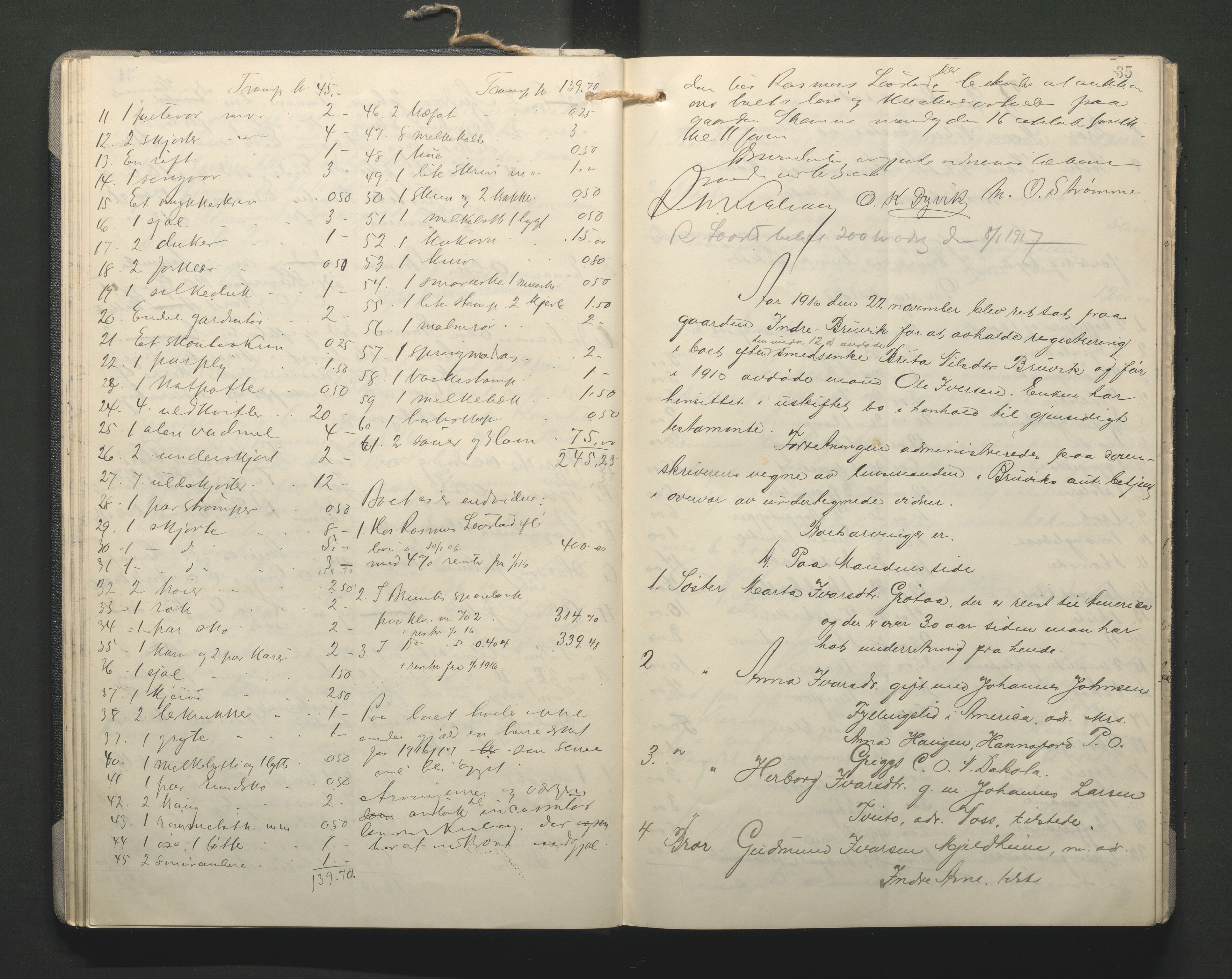 Lensmannen i Bruvik, AV/SAB-A-31301/0006/L0004: Registreringsprotokoll, 1911-1930, p. 34b-35a