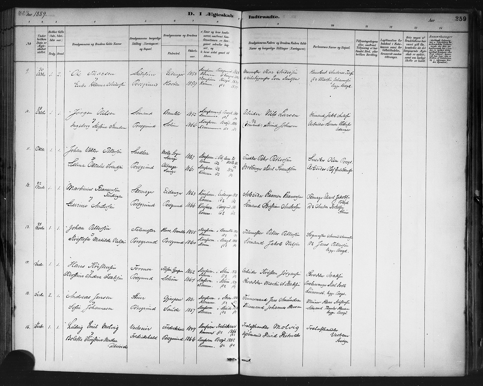 Porsgrunn kirkebøker , SAKO/A-104/G/Gb/L0005: Parish register (copy) no. II 5, 1883-1915, p. 359
