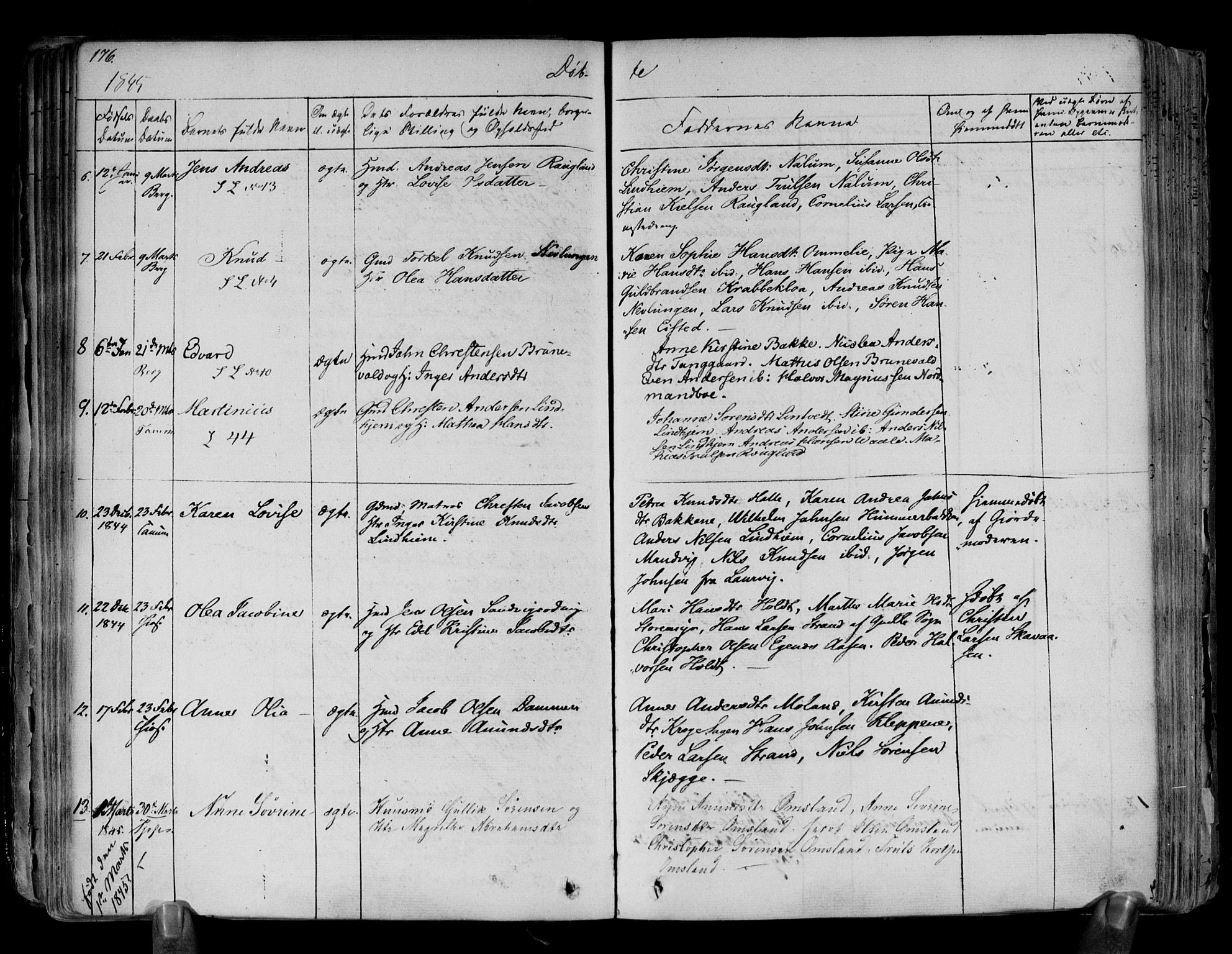 Brunlanes kirkebøker, SAKO/A-342/F/Fa/L0003: Parish register (official) no. I 3, 1834-1845, p. 176-177
