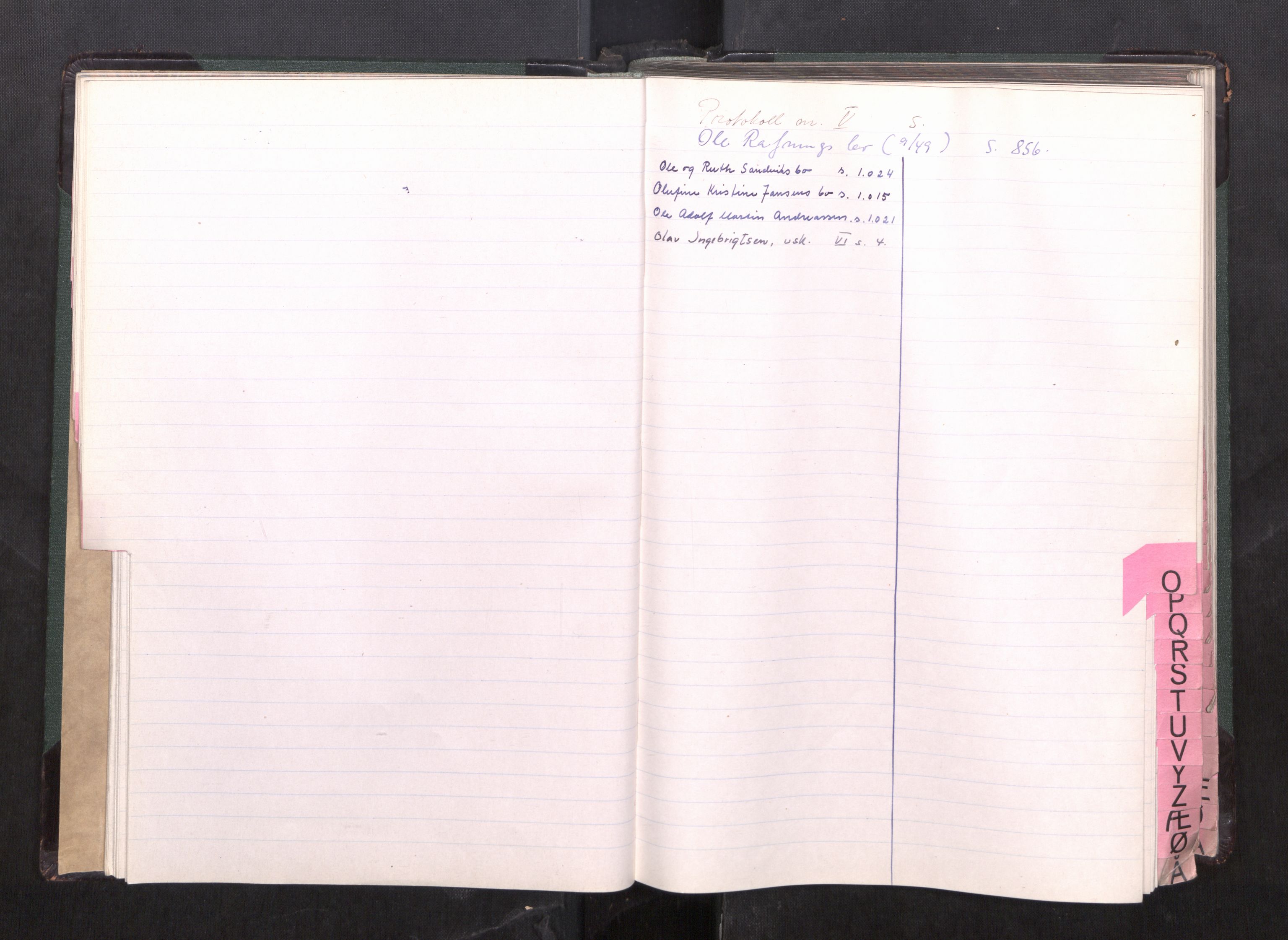 Steigen og Ofoten sorenskriveri, AV/SAT-A-0030/1/3/3C/L0003: Register til skifteslutningsprotokoll, 1948-1971