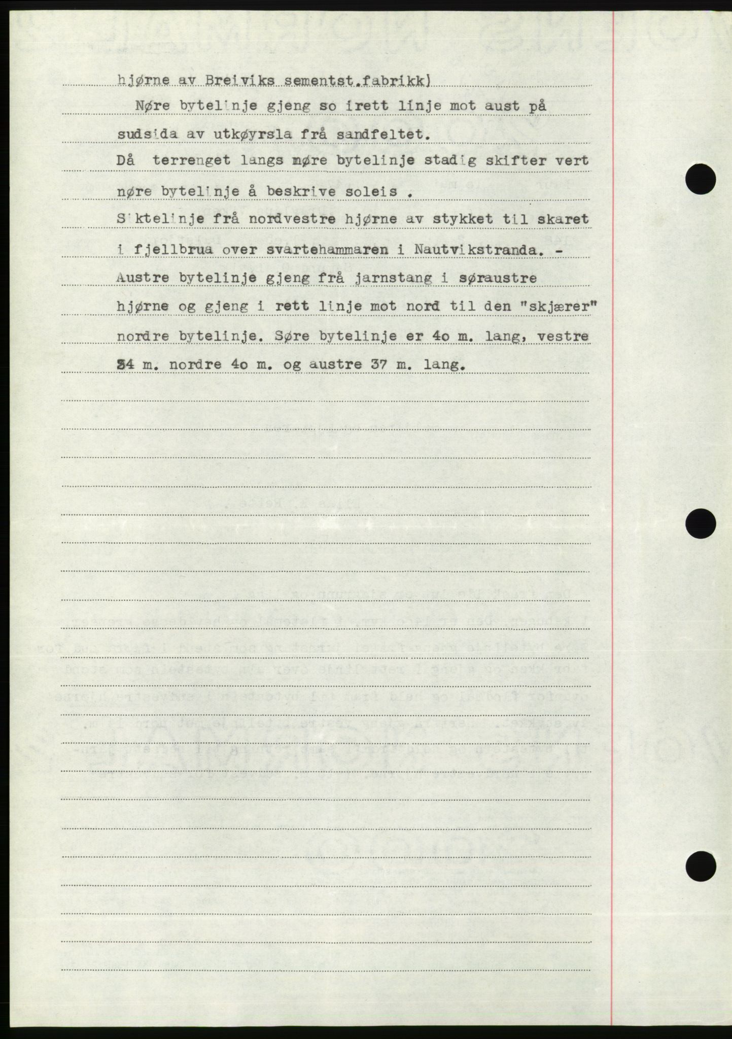 Søre Sunnmøre sorenskriveri, AV/SAT-A-4122/1/2/2C/L0081: Mortgage book no. 7A, 1947-1948, Diary no: : 1061/1947