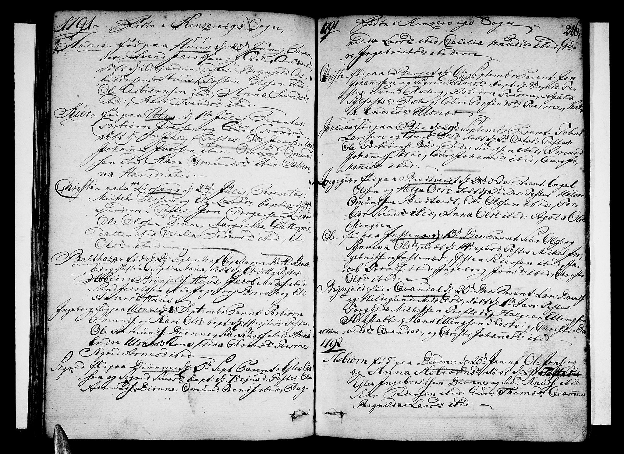 Ullensvang sokneprestembete, AV/SAB-A-78701/H/Haa: Parish register (official) no. A 7 /2, 1788-1804, p. 245-246