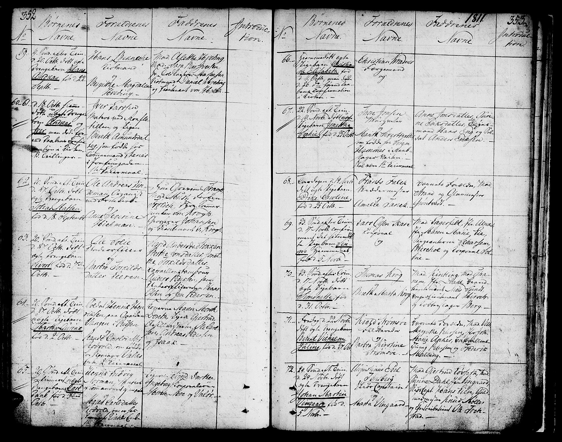 Ministerialprotokoller, klokkerbøker og fødselsregistre - Sør-Trøndelag, SAT/A-1456/602/L0104: Parish register (official) no. 602A02, 1774-1814, p. 352-353