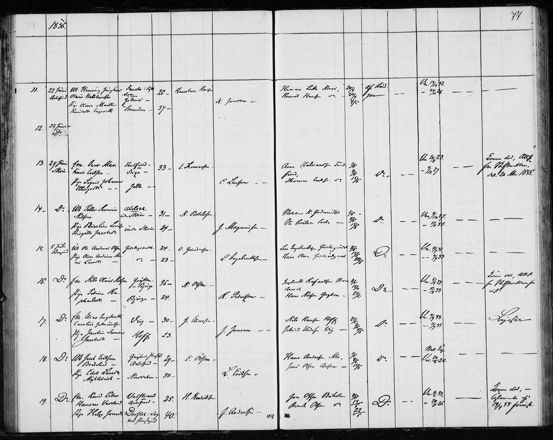 Ministerialprotokoller, klokkerbøker og fødselsregistre - Møre og Romsdal, AV/SAT-A-1454/528/L0416: Curate's parish register no. 528B04, 1853-1857, p. 77