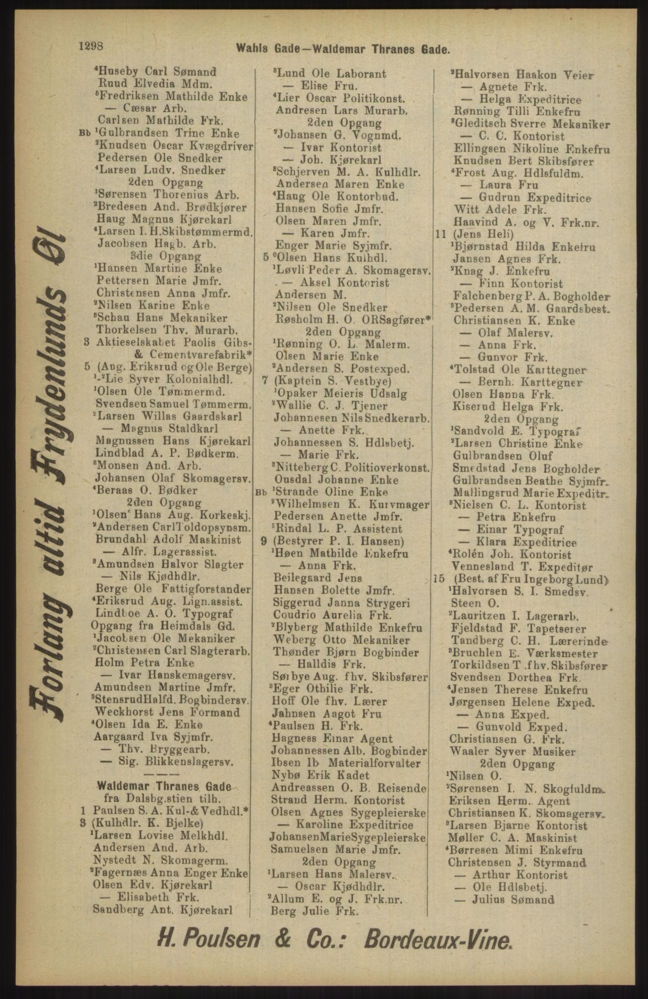 Kristiania/Oslo adressebok, PUBL/-, 1904, p. 1298