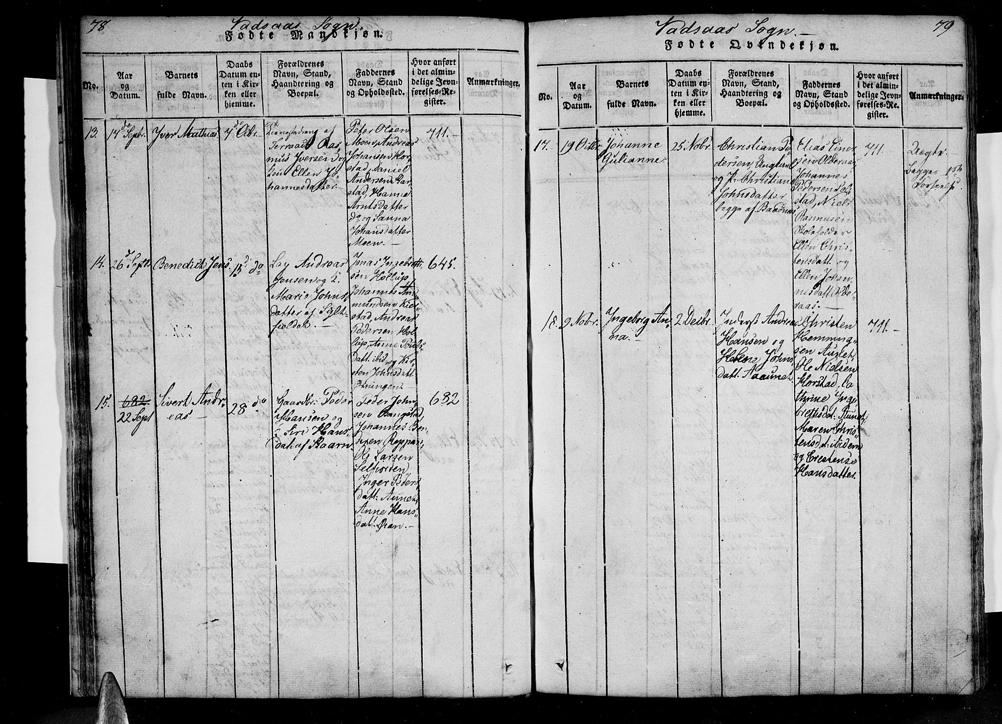 Ministerialprotokoller, klokkerbøker og fødselsregistre - Nordland, AV/SAT-A-1459/810/L0142: Parish register (official) no. 810A06 /1, 1819-1841, p. 78-79