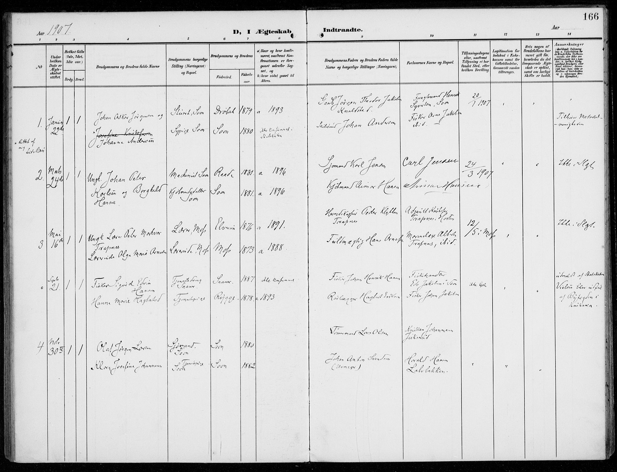 Vestby prestekontor Kirkebøker, AV/SAO-A-10893/F/Fc/L0002: Parish register (official) no. III 2, 1906-1940, p. 166