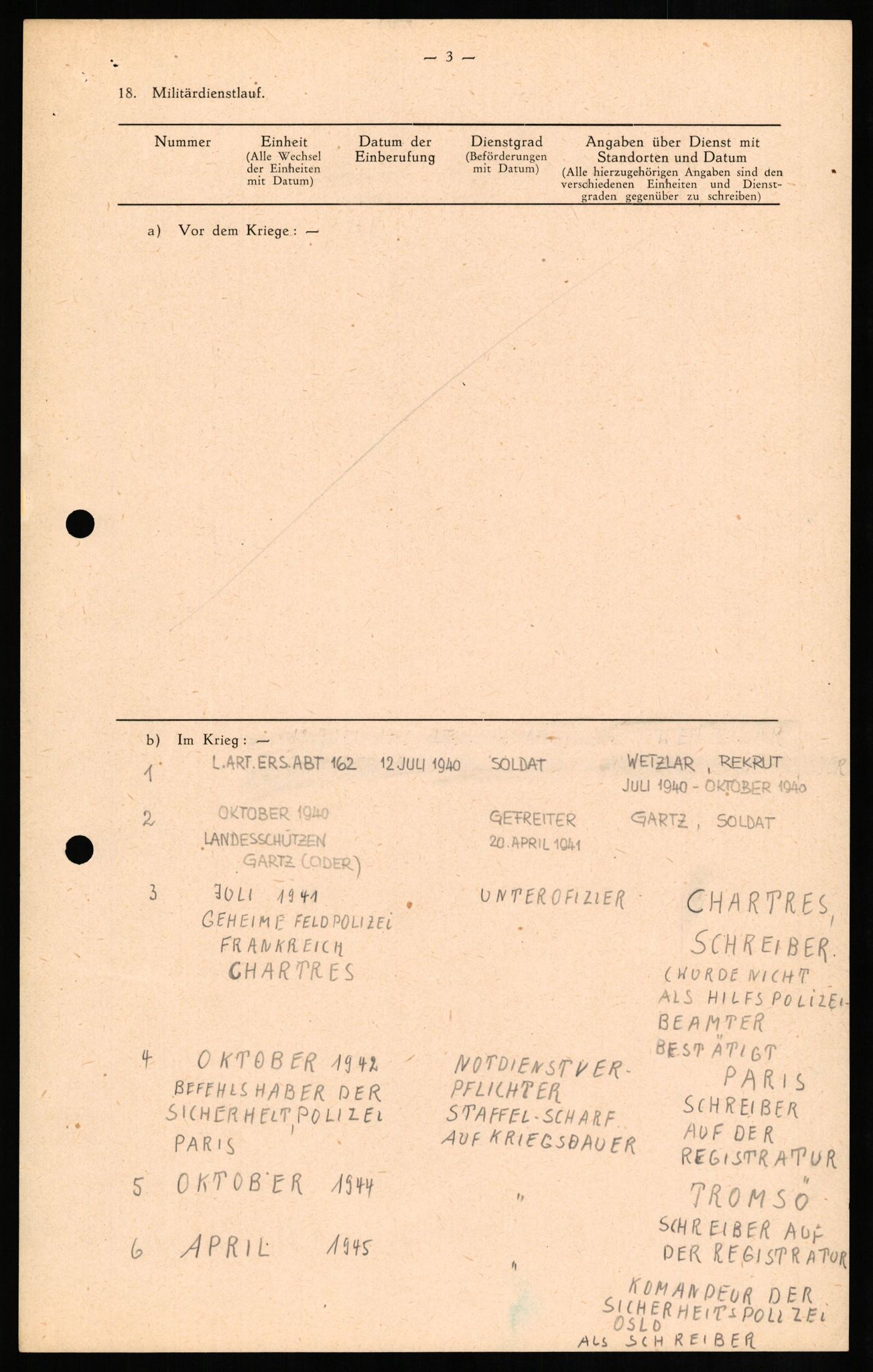 Forsvaret, Forsvarets overkommando II, AV/RA-RAFA-3915/D/Db/L0012: CI Questionaires. Tyske okkupasjonsstyrker i Norge. Tyskere., 1945-1946, p. 371