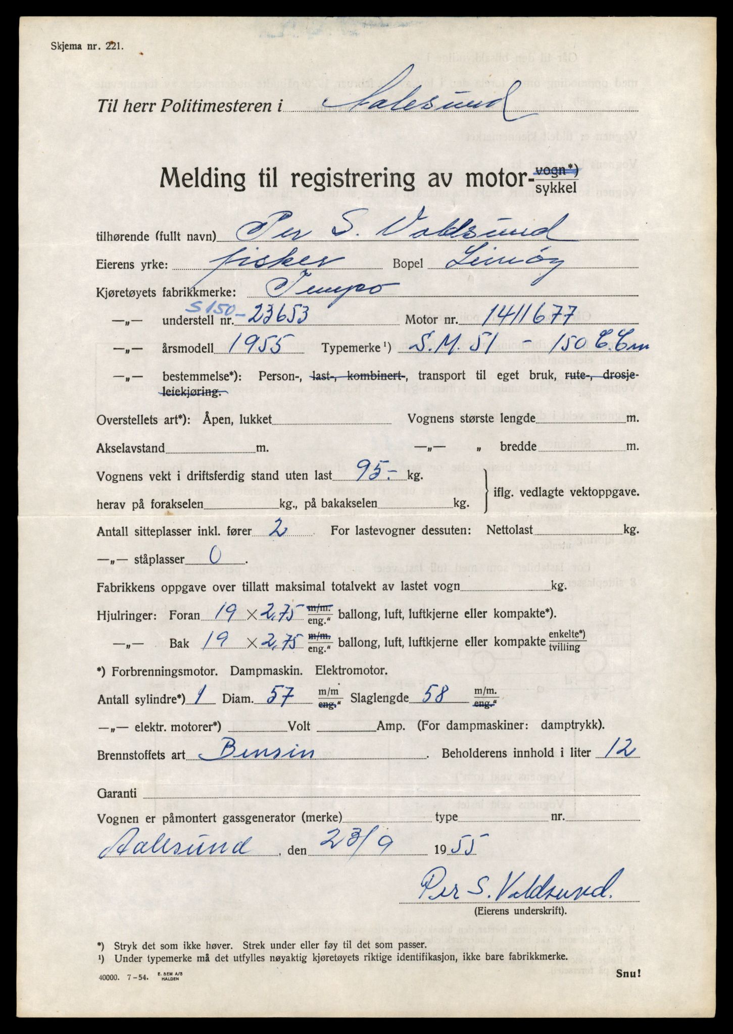 Møre og Romsdal vegkontor - Ålesund trafikkstasjon, SAT/A-4099/F/Fe/L0039: Registreringskort for kjøretøy T 13361 - T 13530, 1927-1998, p. 1011